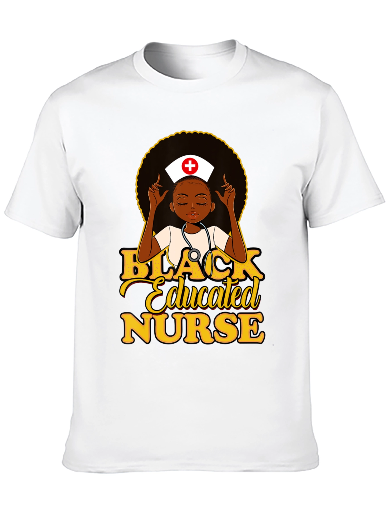 Black Educated Nurse T-Shirt