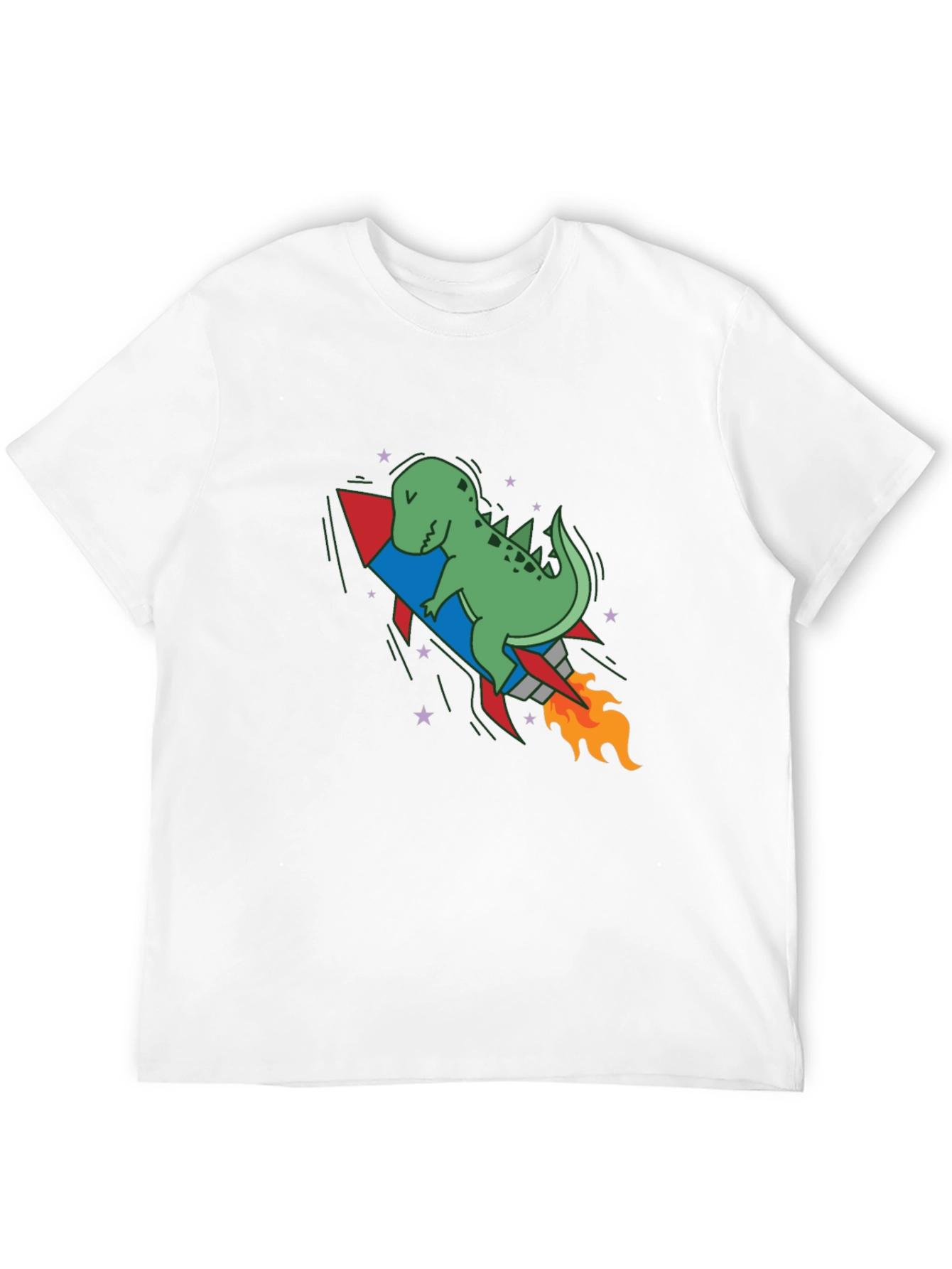 Dino Rocket Black T-Shirt