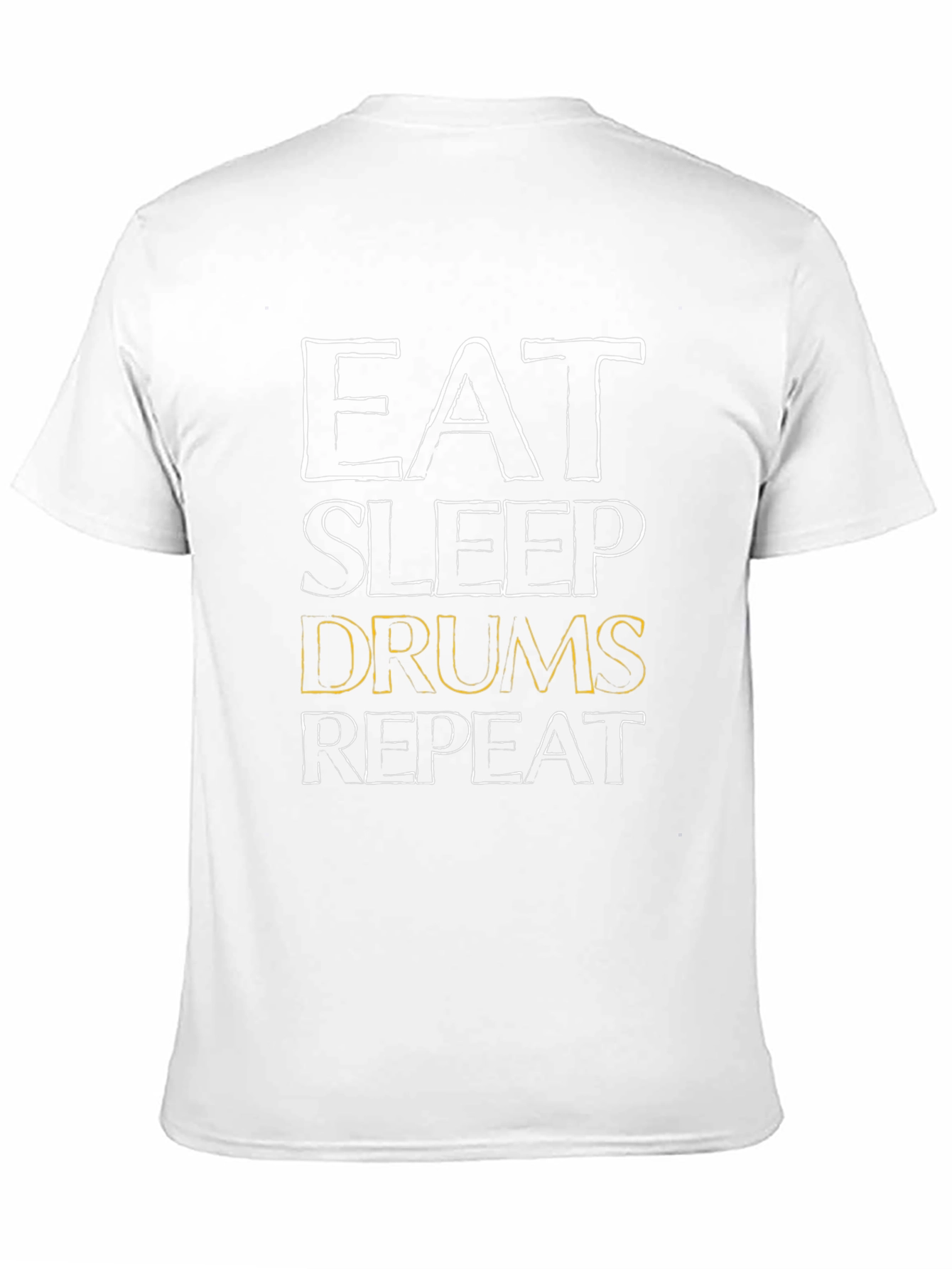 Eat Sleep Drums Repeat Black T-Shirt