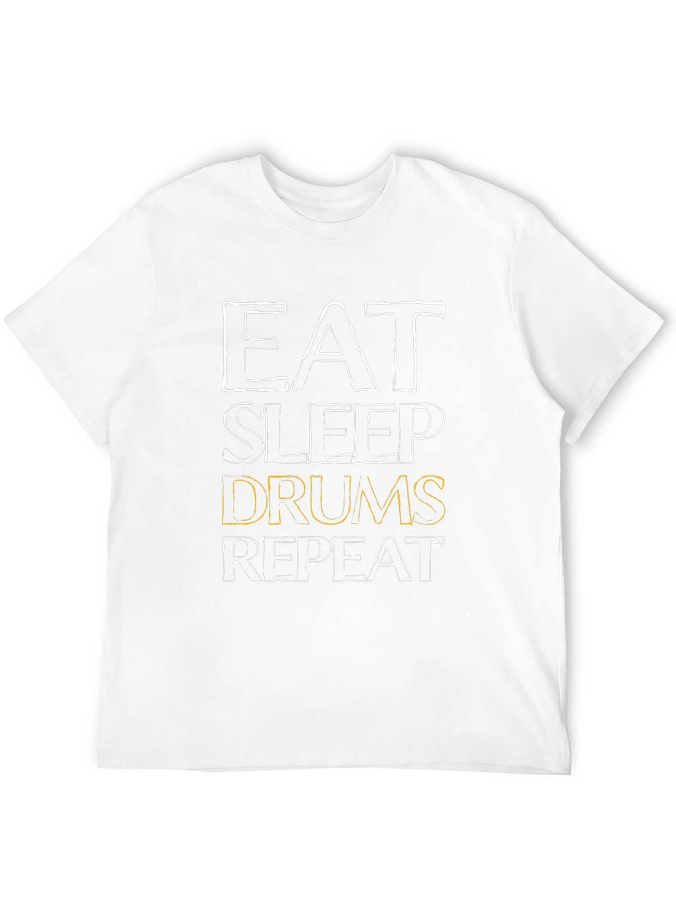 Eat Sleep Drums Repeat Black T-Shirt