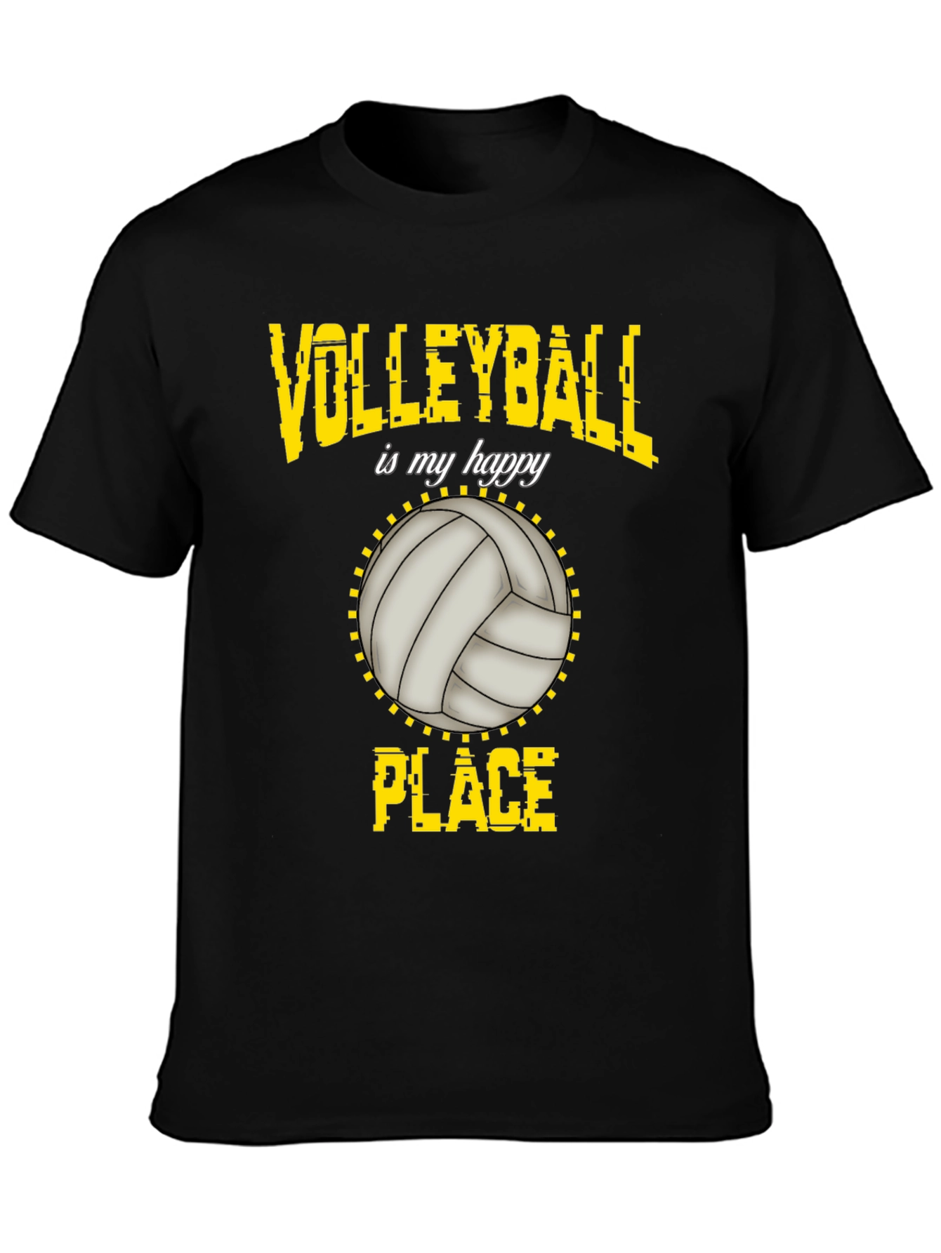 Volleyball Happy Place T-Shirt