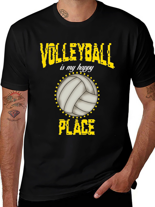 Volleyball Happy Place T-Shirt