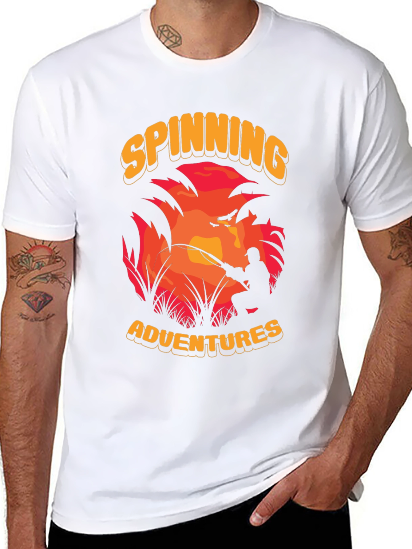 Spinning Adventures Black Graphic Tee