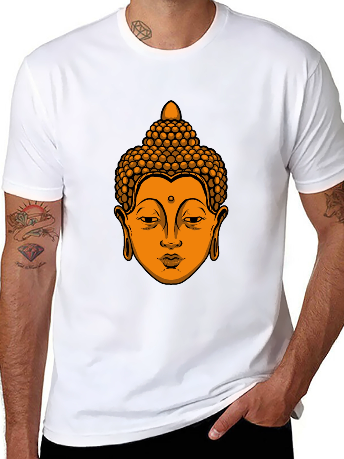 Buddha Graphic Tee - Mens Black T-Shirt