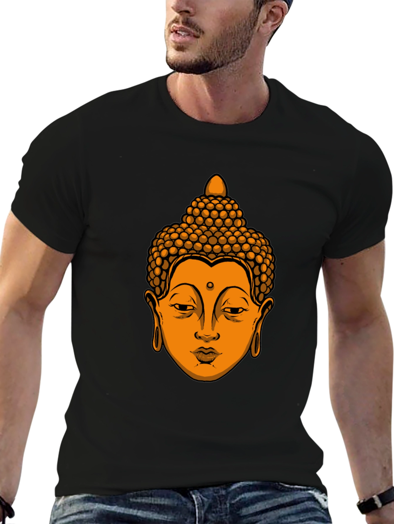 Buddha Graphic Tee - Mens Black T-Shirt