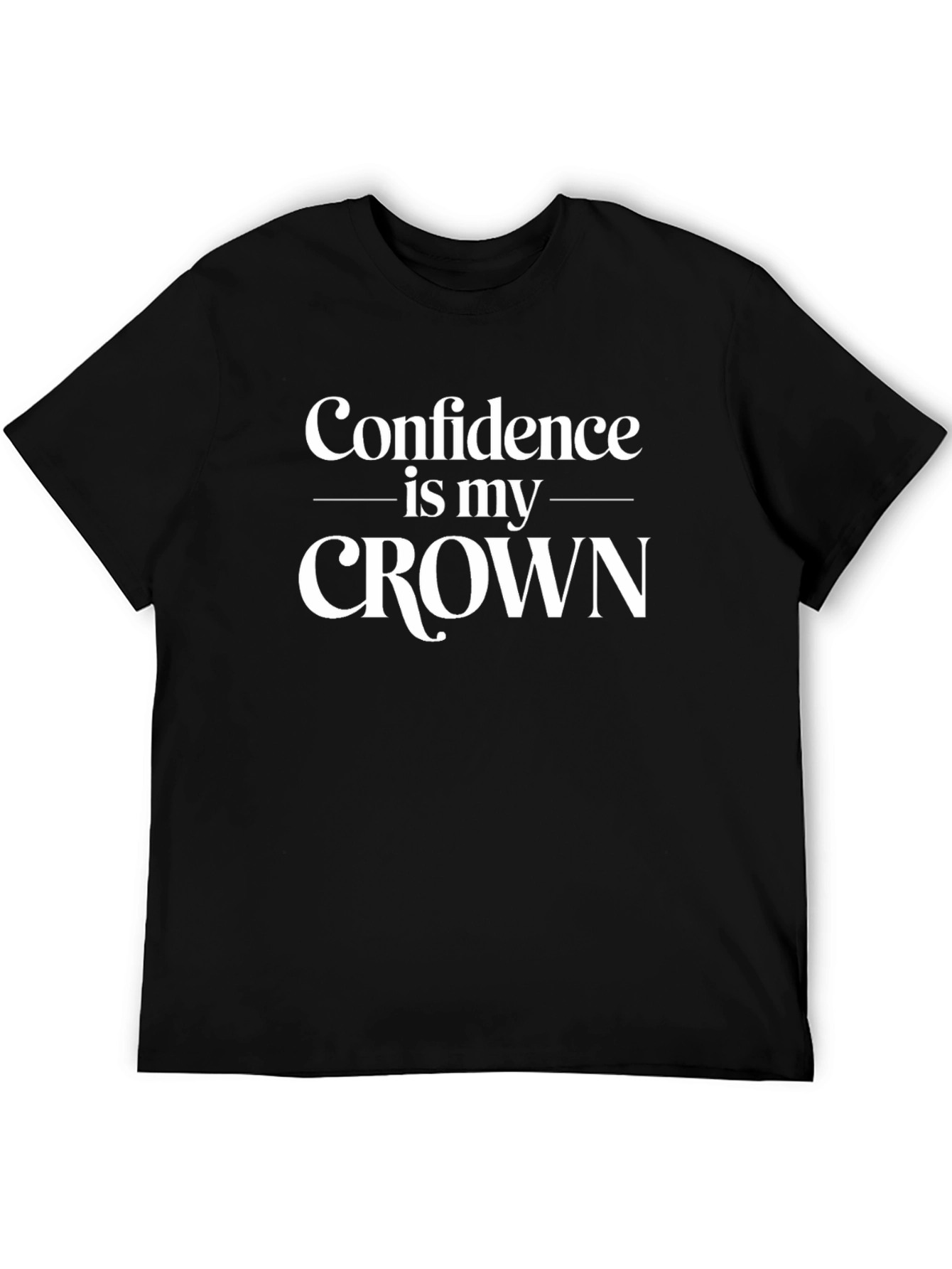 Confidence is my Crown Black Graphic Tee