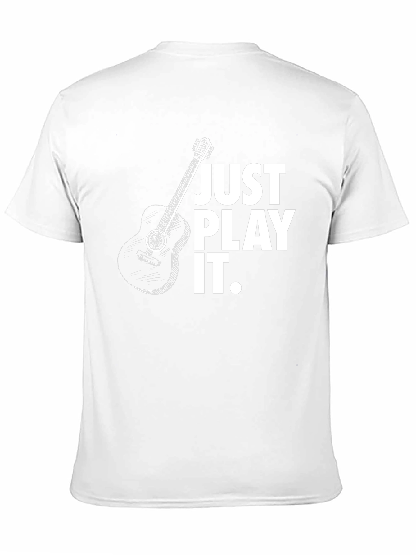 Just Play It Guitar Graphic Tee - Black