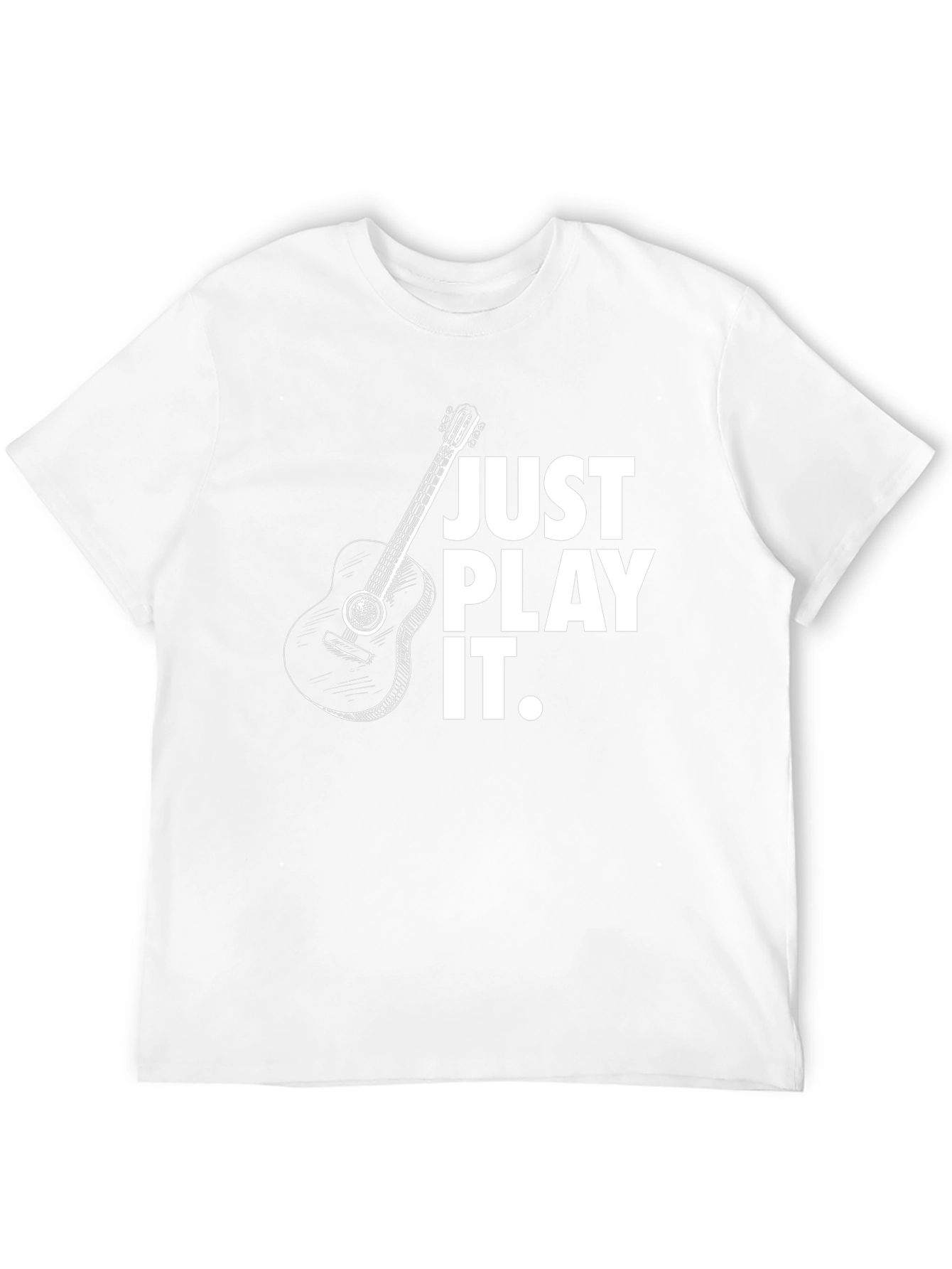 Just Play It Guitar Graphic Tee - Black