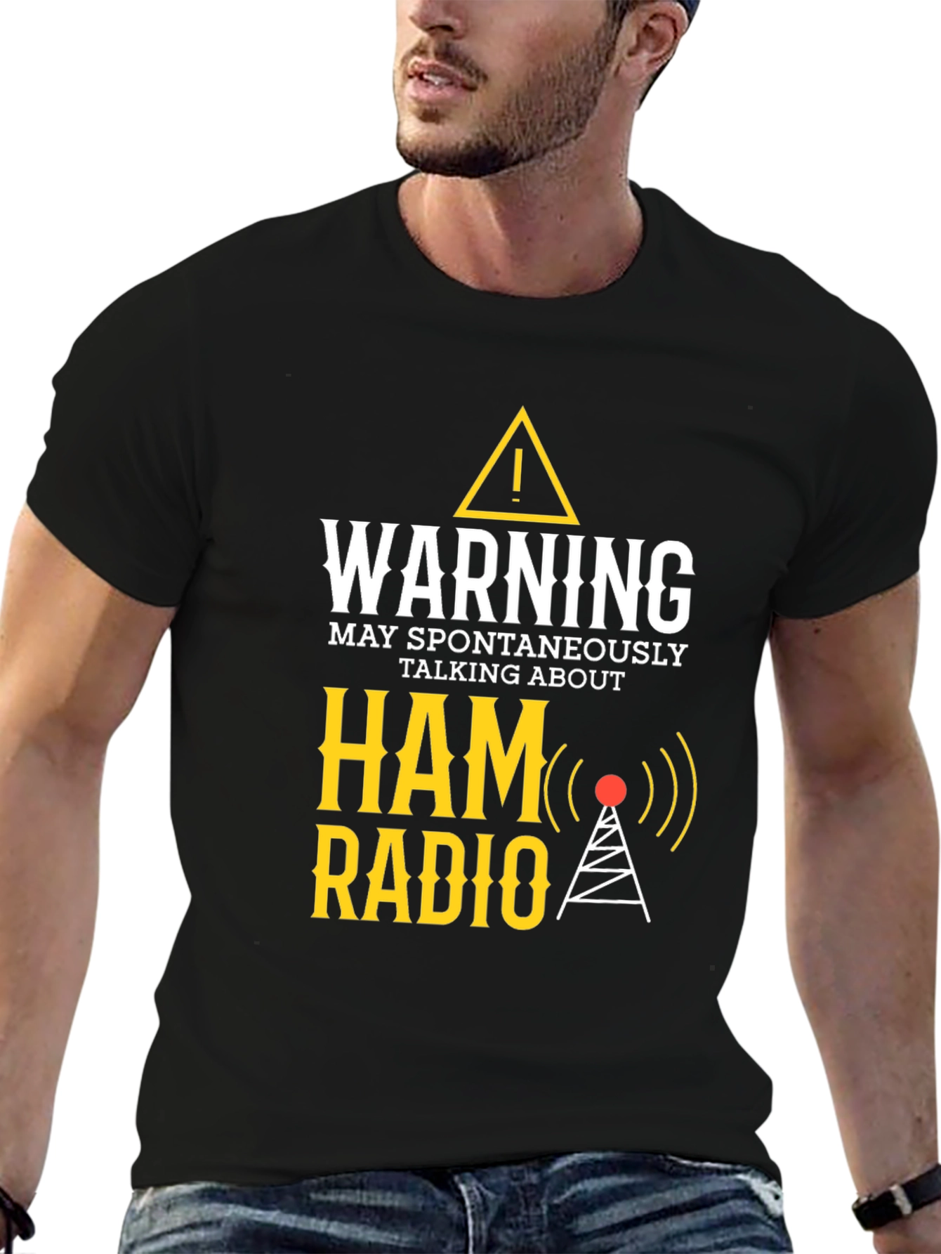 Warning May Spontaneously Talk About Ham Radio T-Shirt
