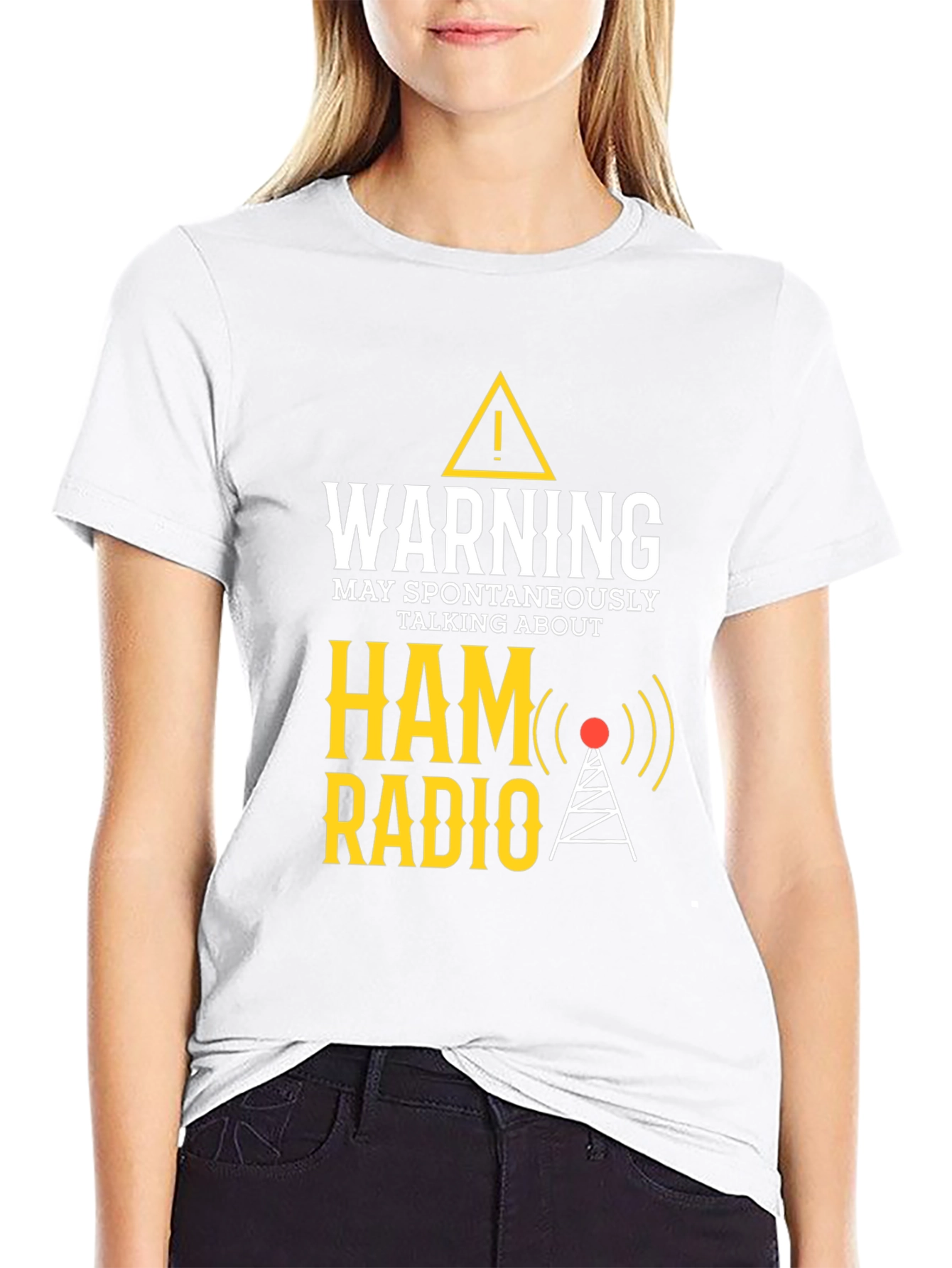 Warning May Spontaneously Talk About Ham Radio T-Shirt