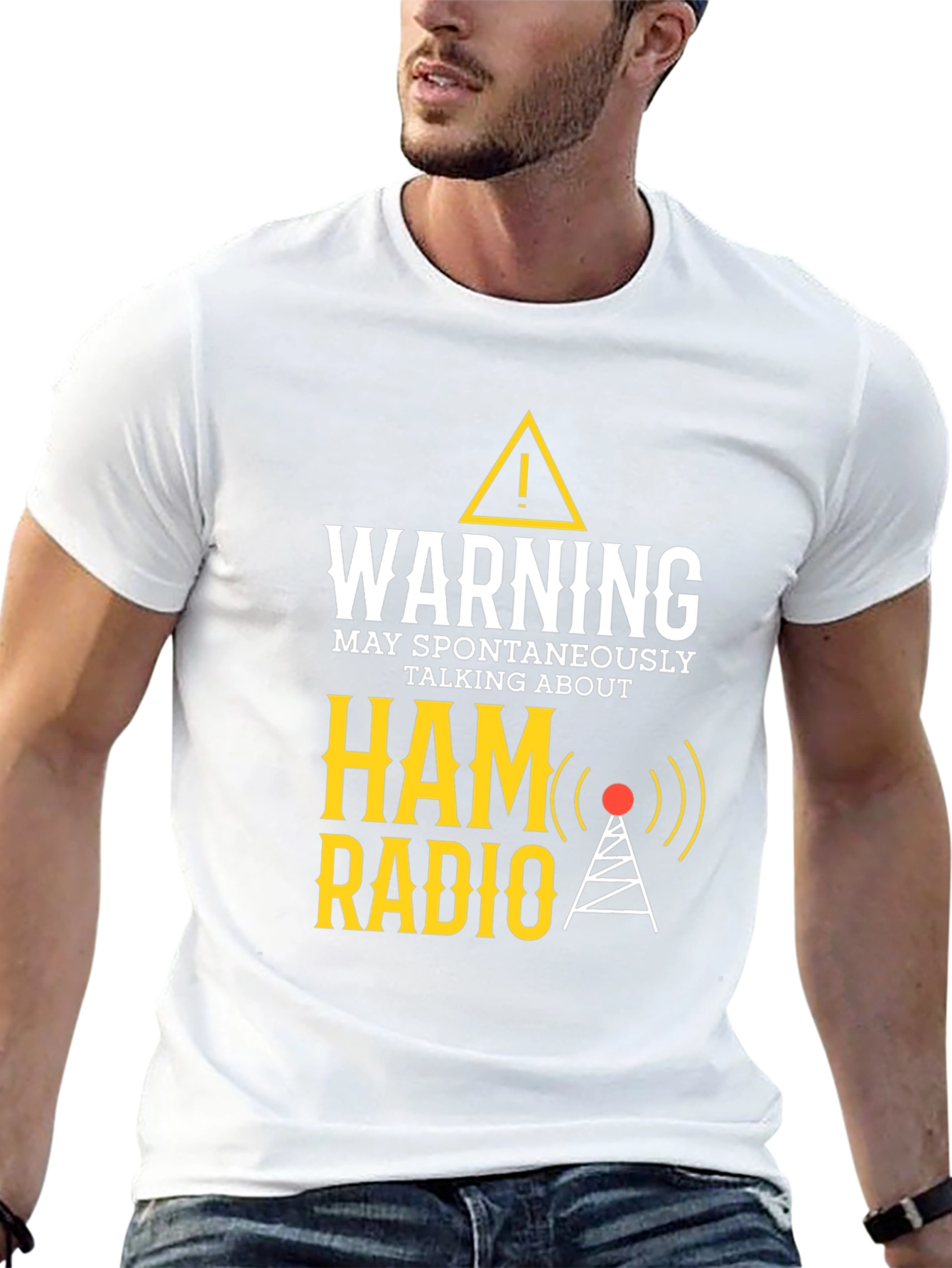 Warning May Spontaneously Talk About Ham Radio T-Shirt