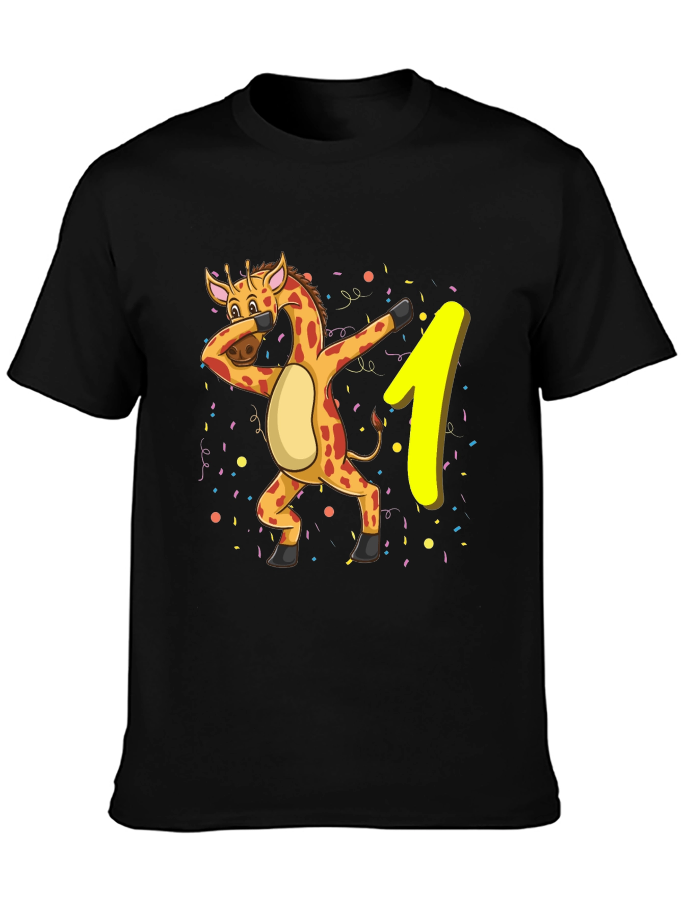 Dabbing Giraffe 1st Birthday T-Shirt
