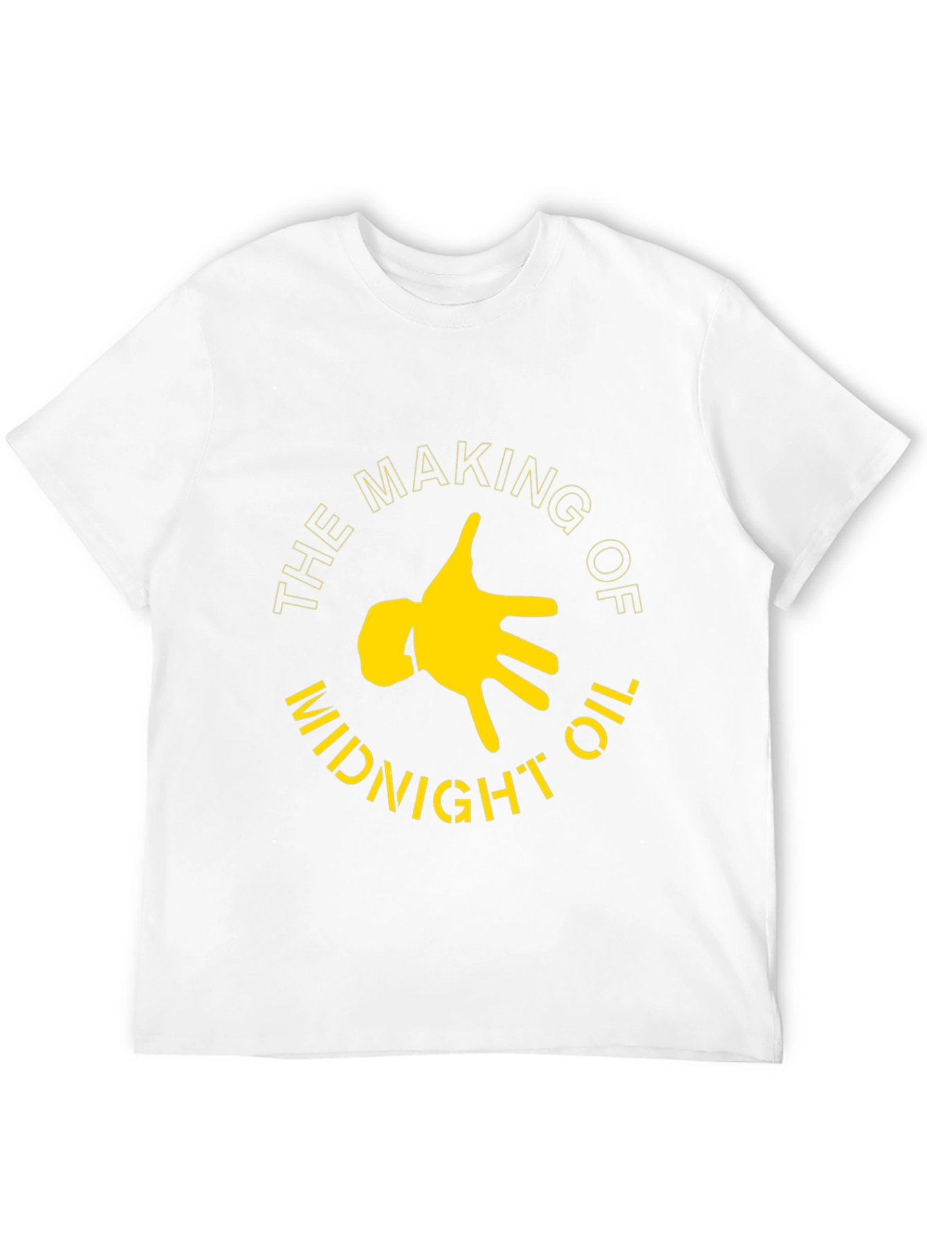 Midnight Oil Graphic Tee - Black Cotton T-Shirt