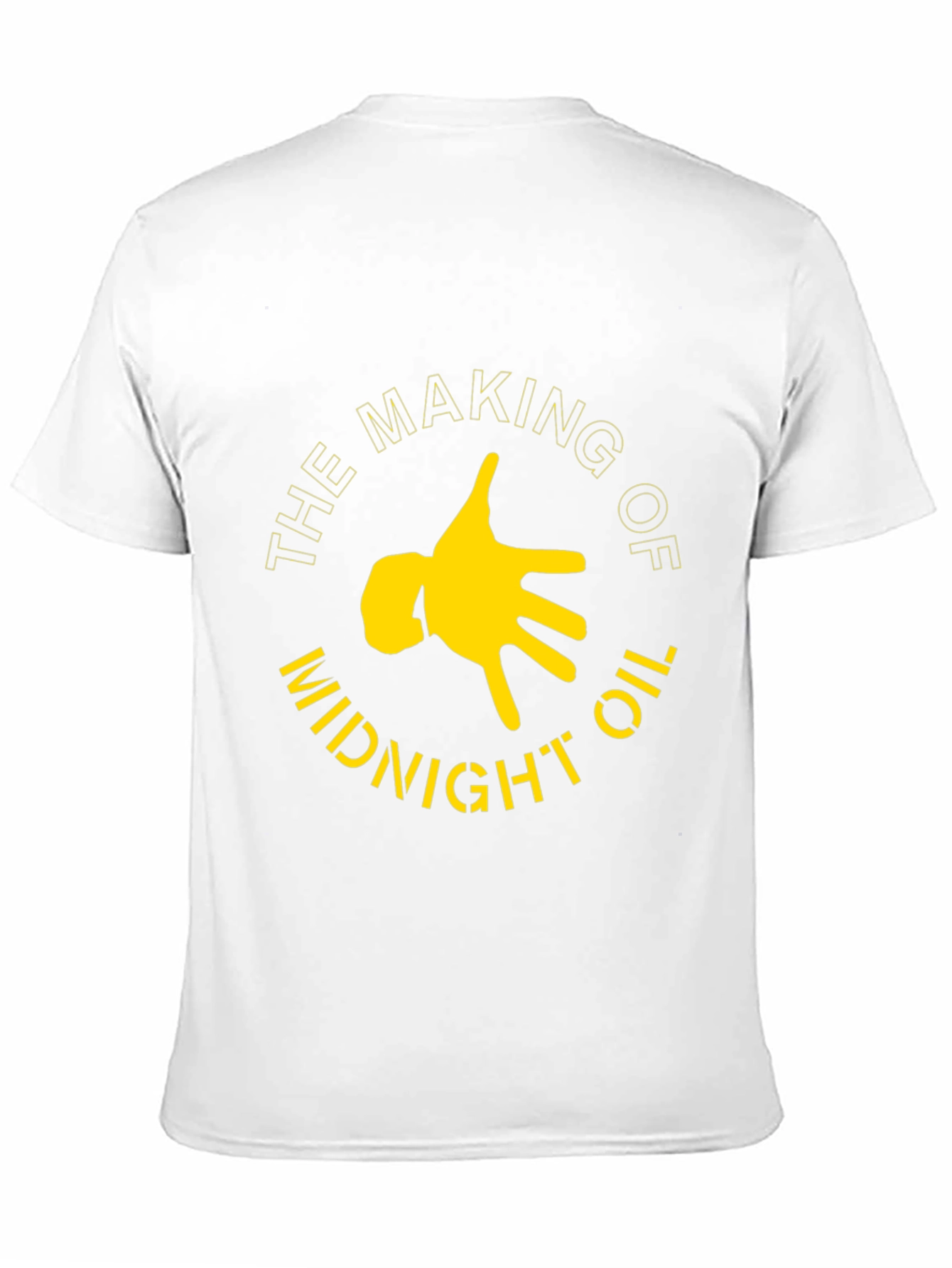 Midnight Oil Graphic Tee - Black Cotton T-Shirt