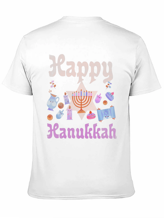 Happy Hanukkah T-Shirt - Festive Holiday Tee