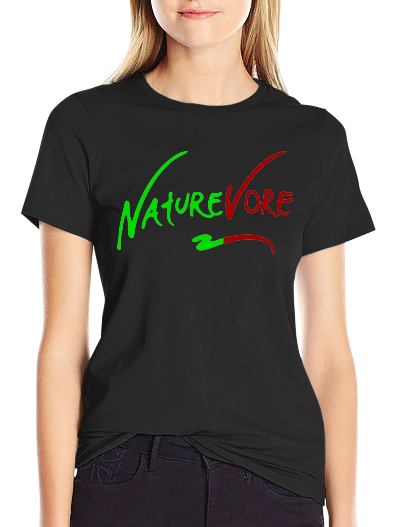 Naturevore Black T-Shirt - Vegan Style