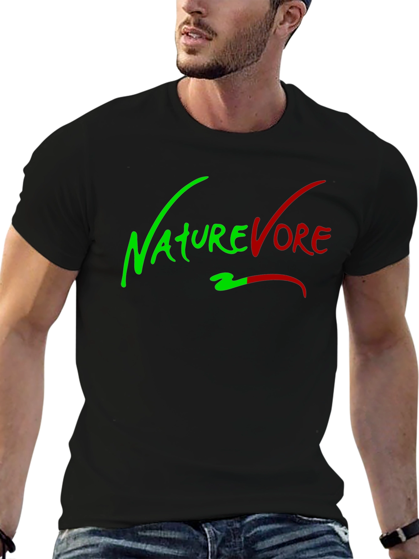Naturevore Black T-Shirt - Vegan Style