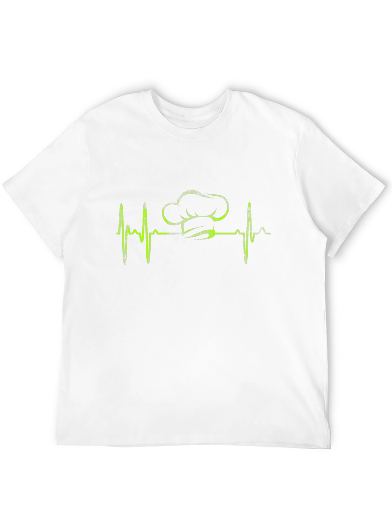 Chef Heartbeat T-Shirt - Black Cotton Cook Tee