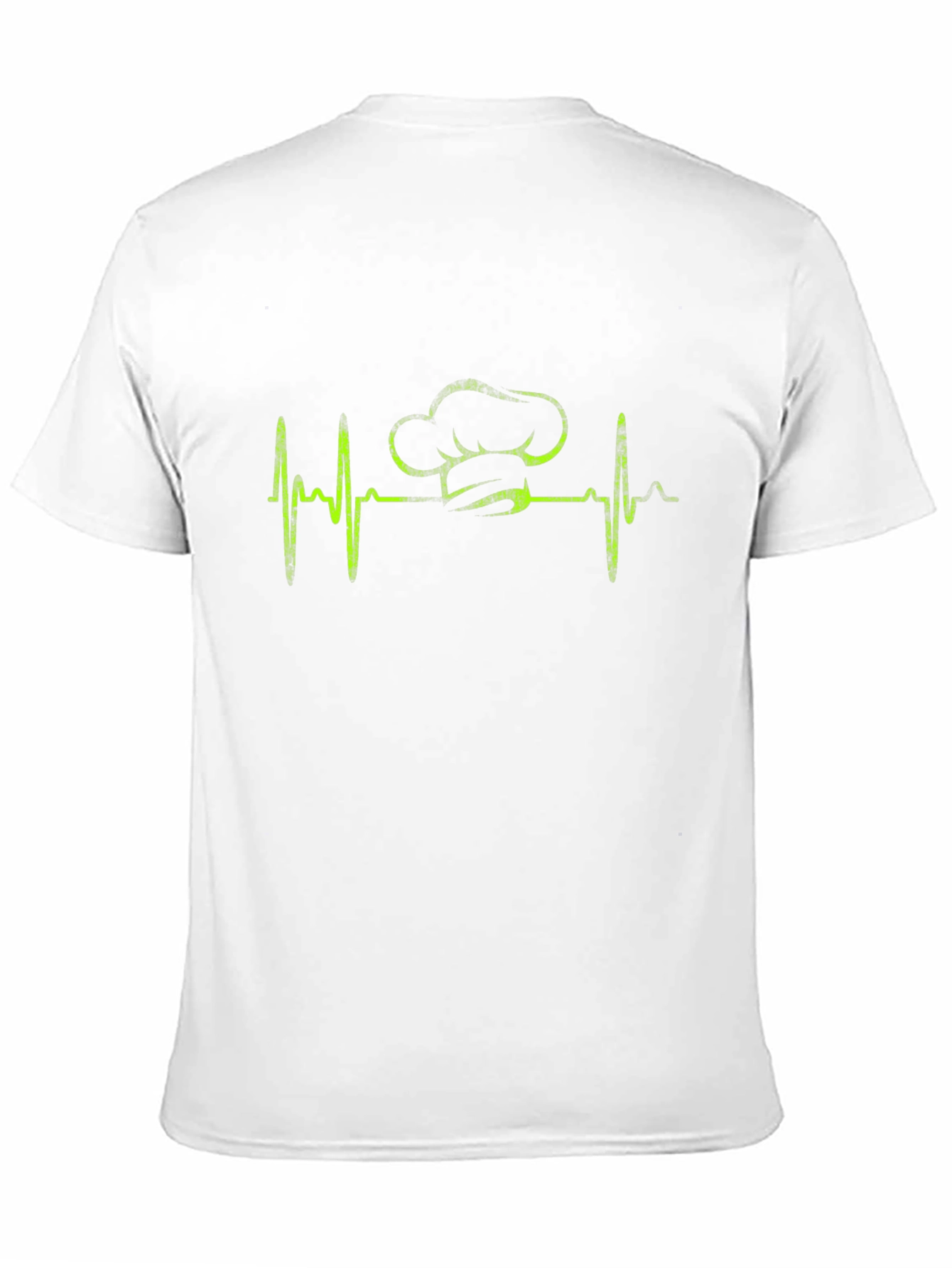 Chef Heartbeat T-Shirt - Black Cotton Cook Tee