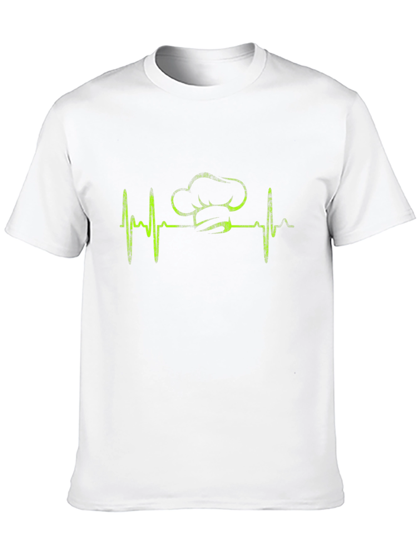 Chef Heartbeat T-Shirt - Black Cotton Cook Tee