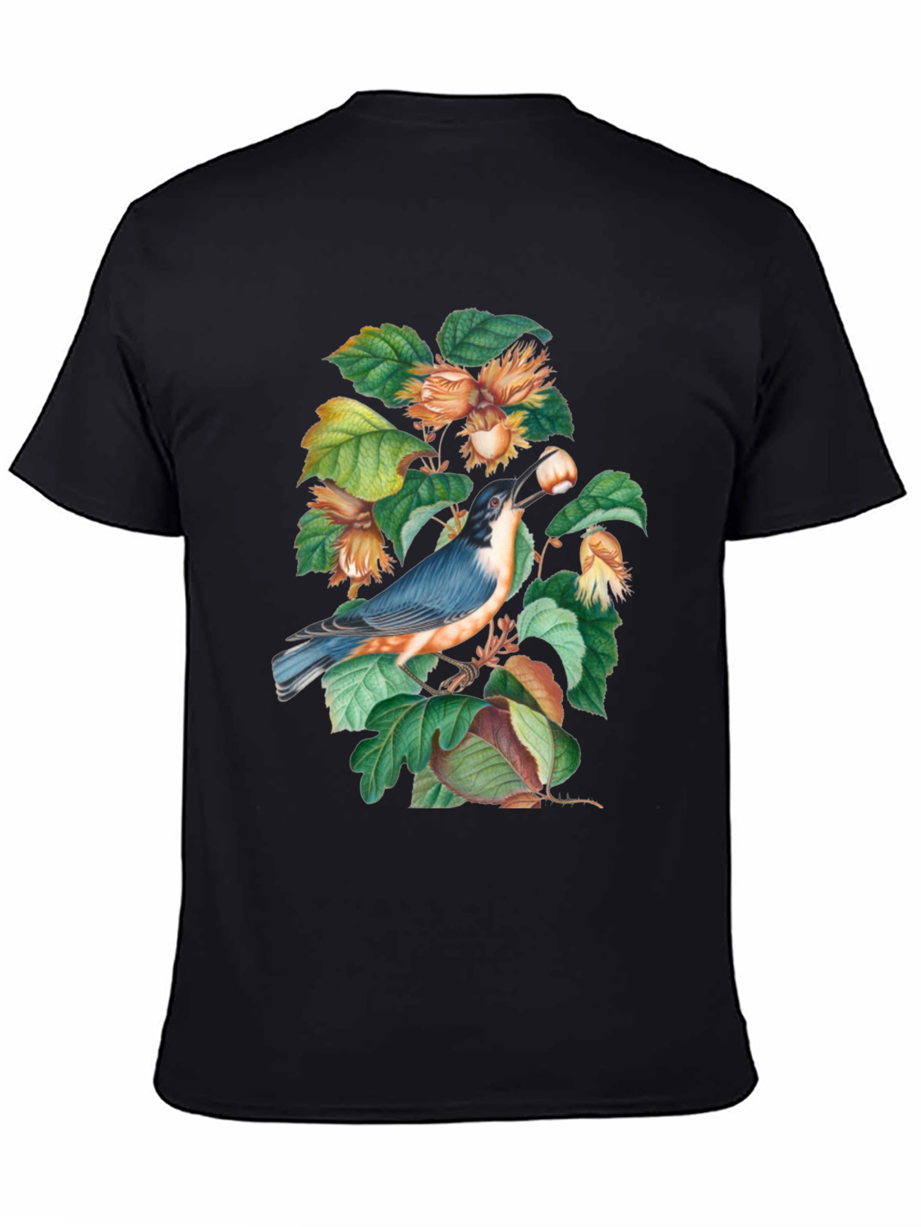 Bird & Hazelnut Branch Graphic Tee
