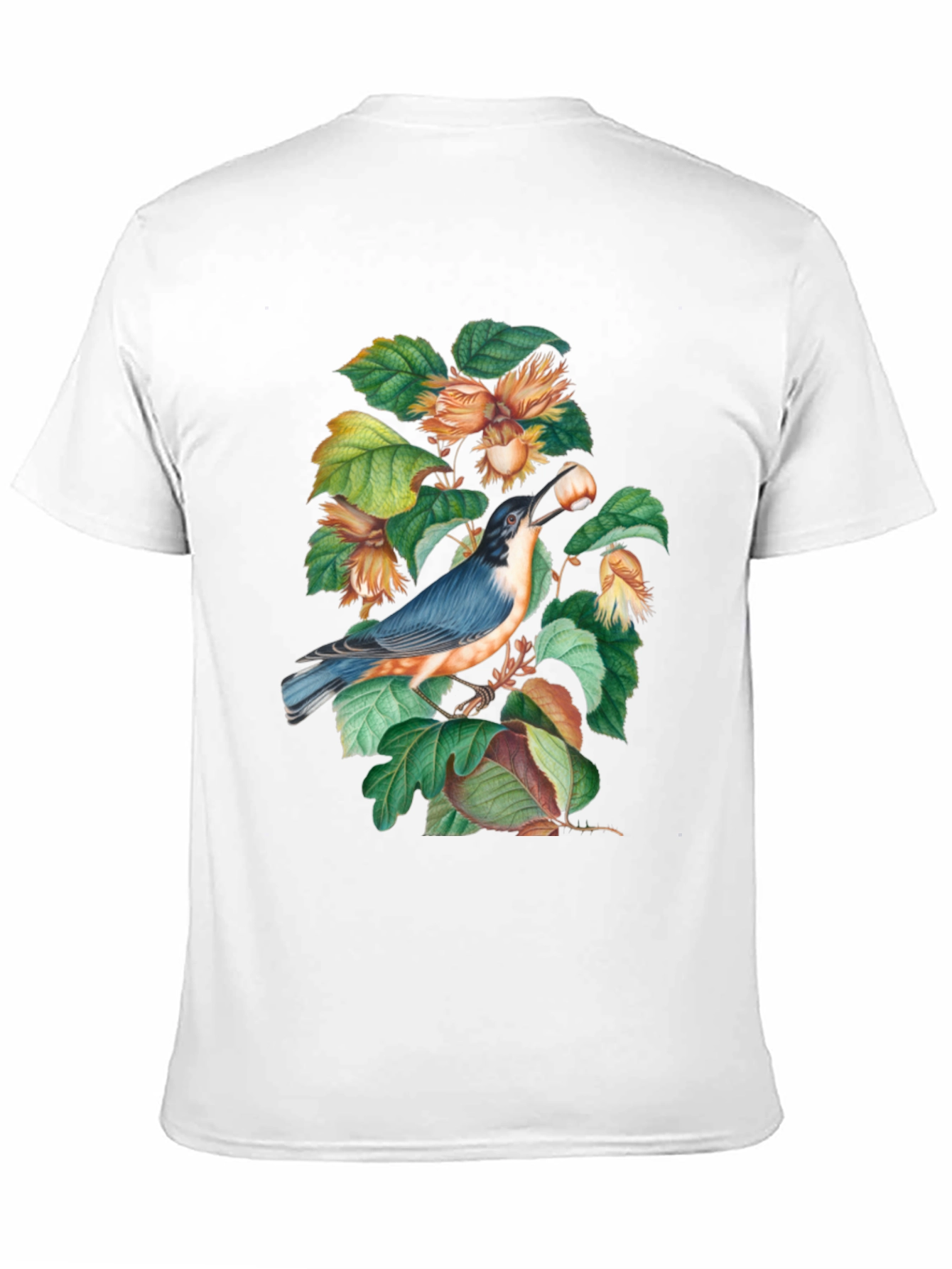 Bird & Hazelnut Branch Graphic Tee