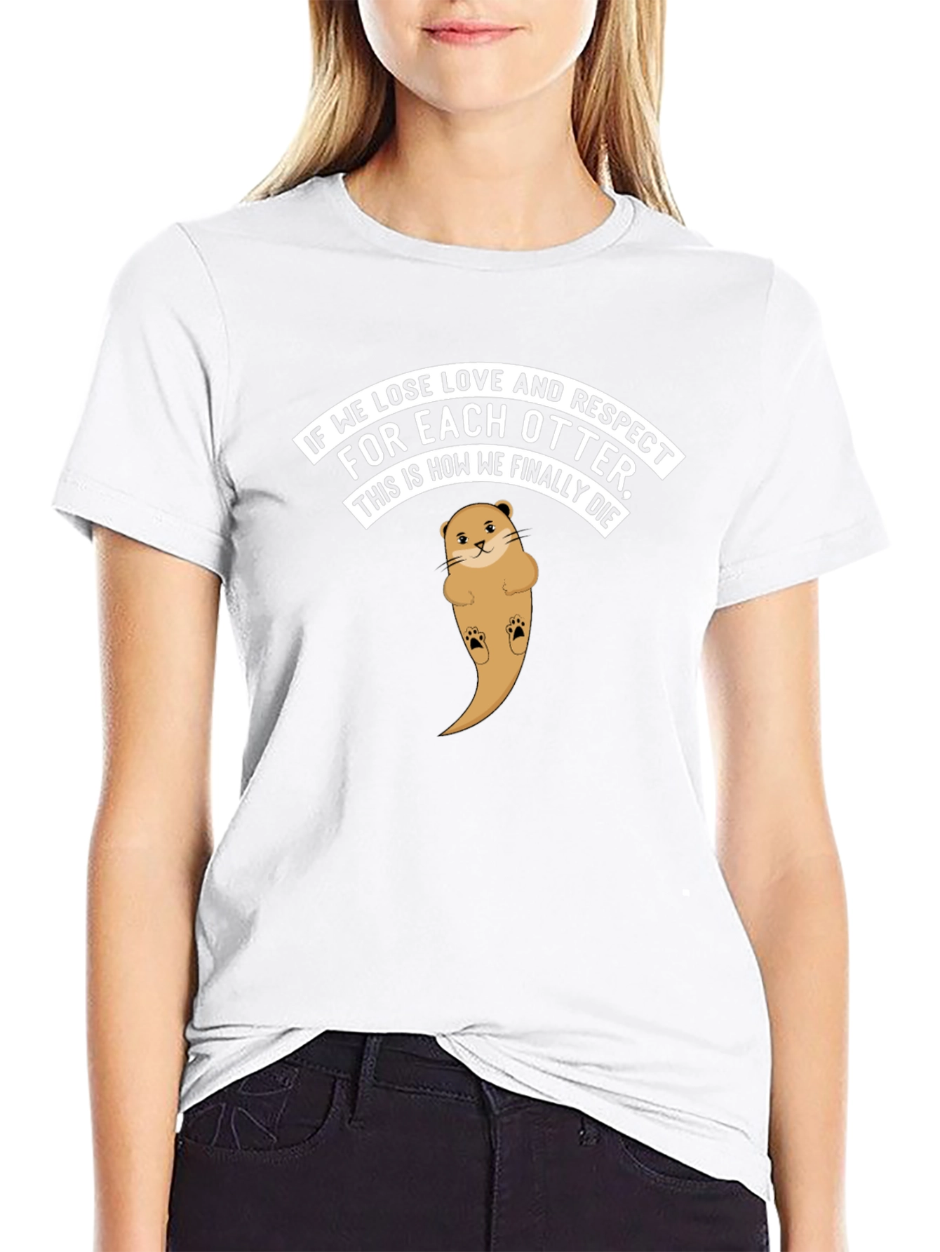 Otter Love T-Shirt - Respect & Affection Graphic Tee