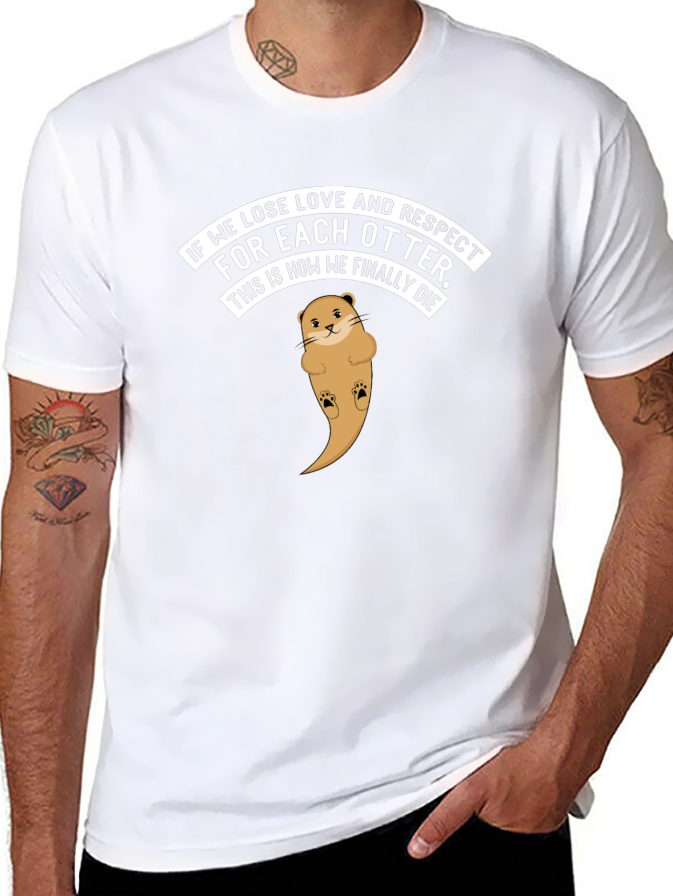Otter Love T-Shirt - Respect & Affection Graphic Tee