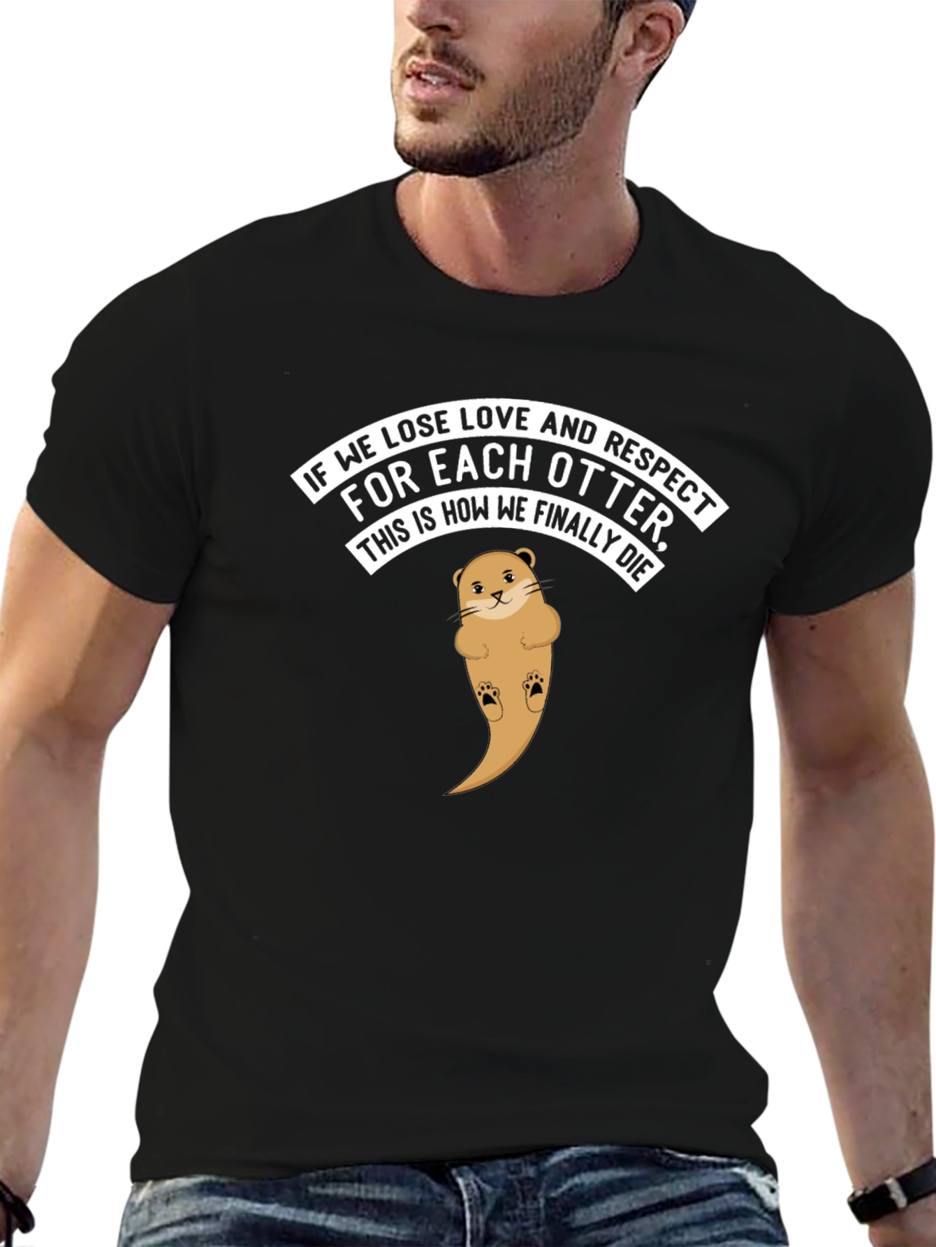 Otter Love T-Shirt - Respect & Affection Graphic Tee