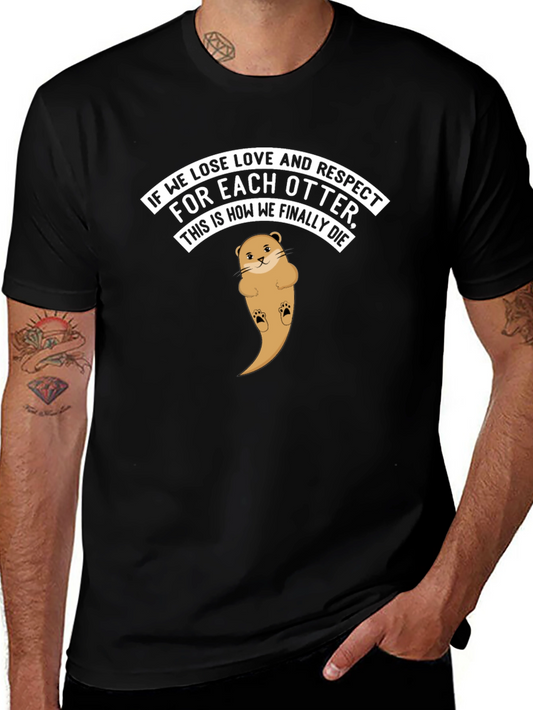 Otter Love T-Shirt - Respect & Affection Graphic Tee