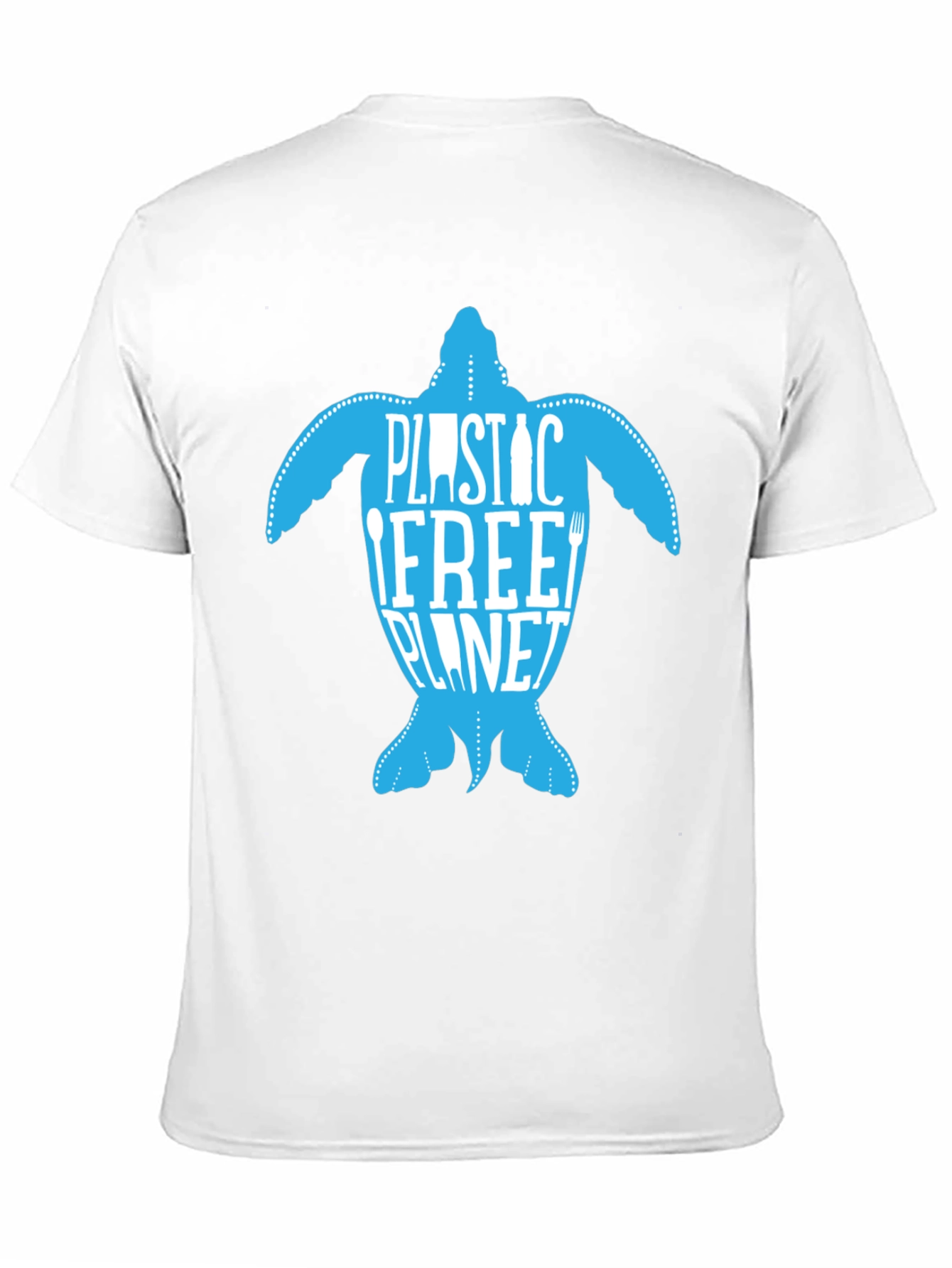 Eco-Friendly Plastic Free Planet Turtle Graphic Tee