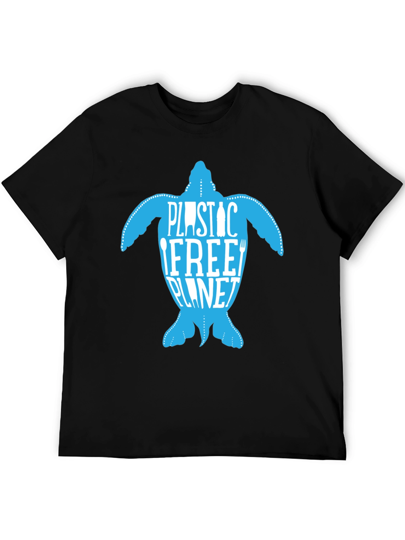 Eco-Friendly Plastic Free Planet Turtle Graphic Tee