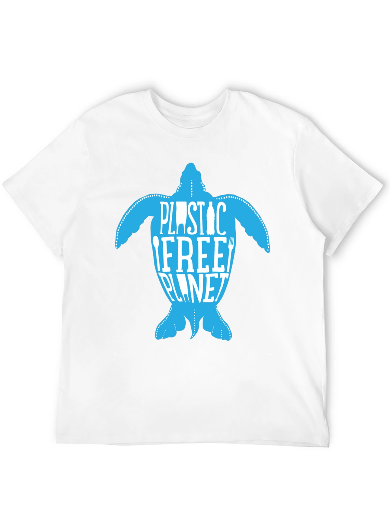 Eco-Friendly Plastic Free Planet Turtle Graphic Tee