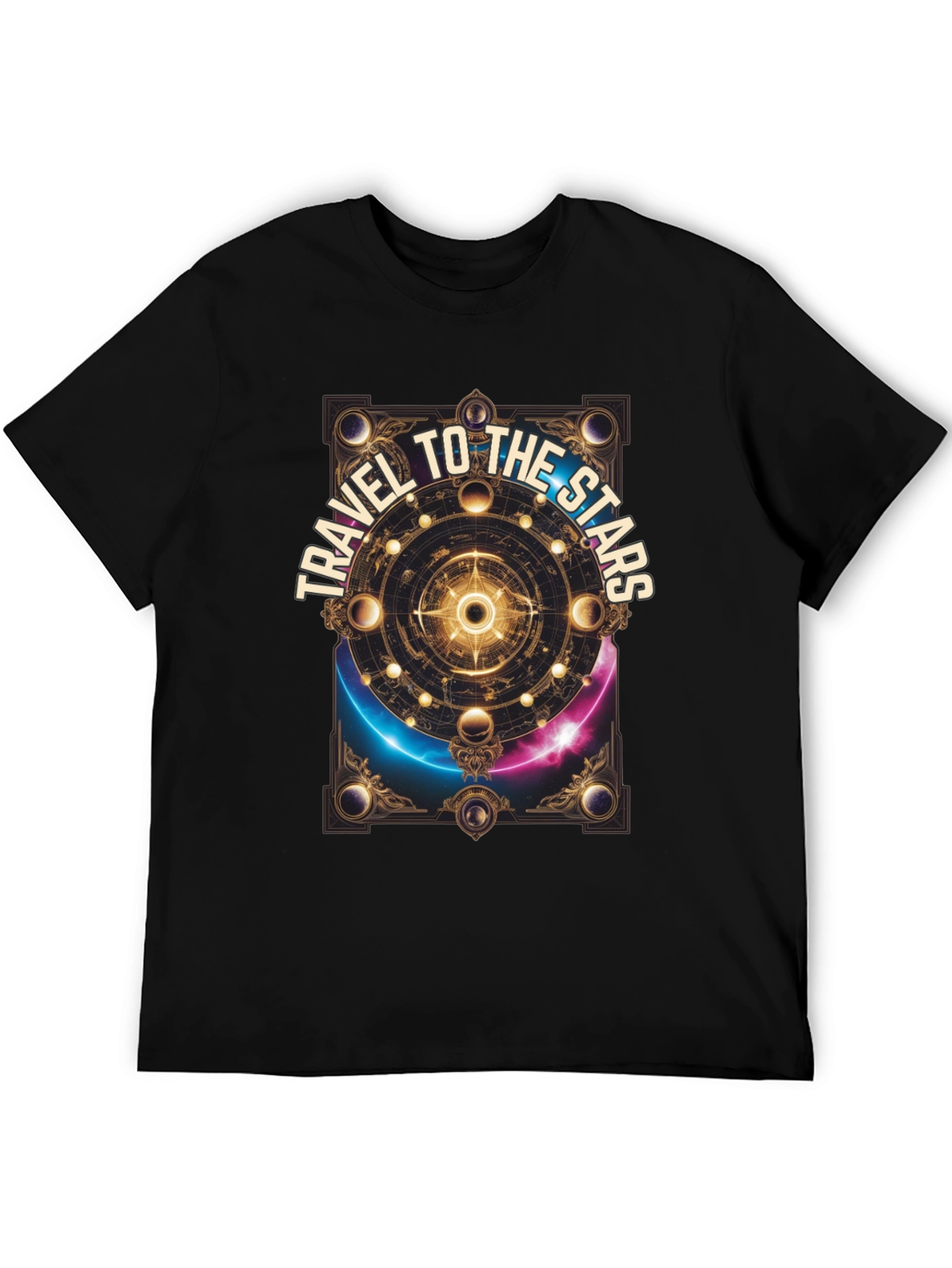 Travel To The Stars Graphic T-Shirt - Celestial Design