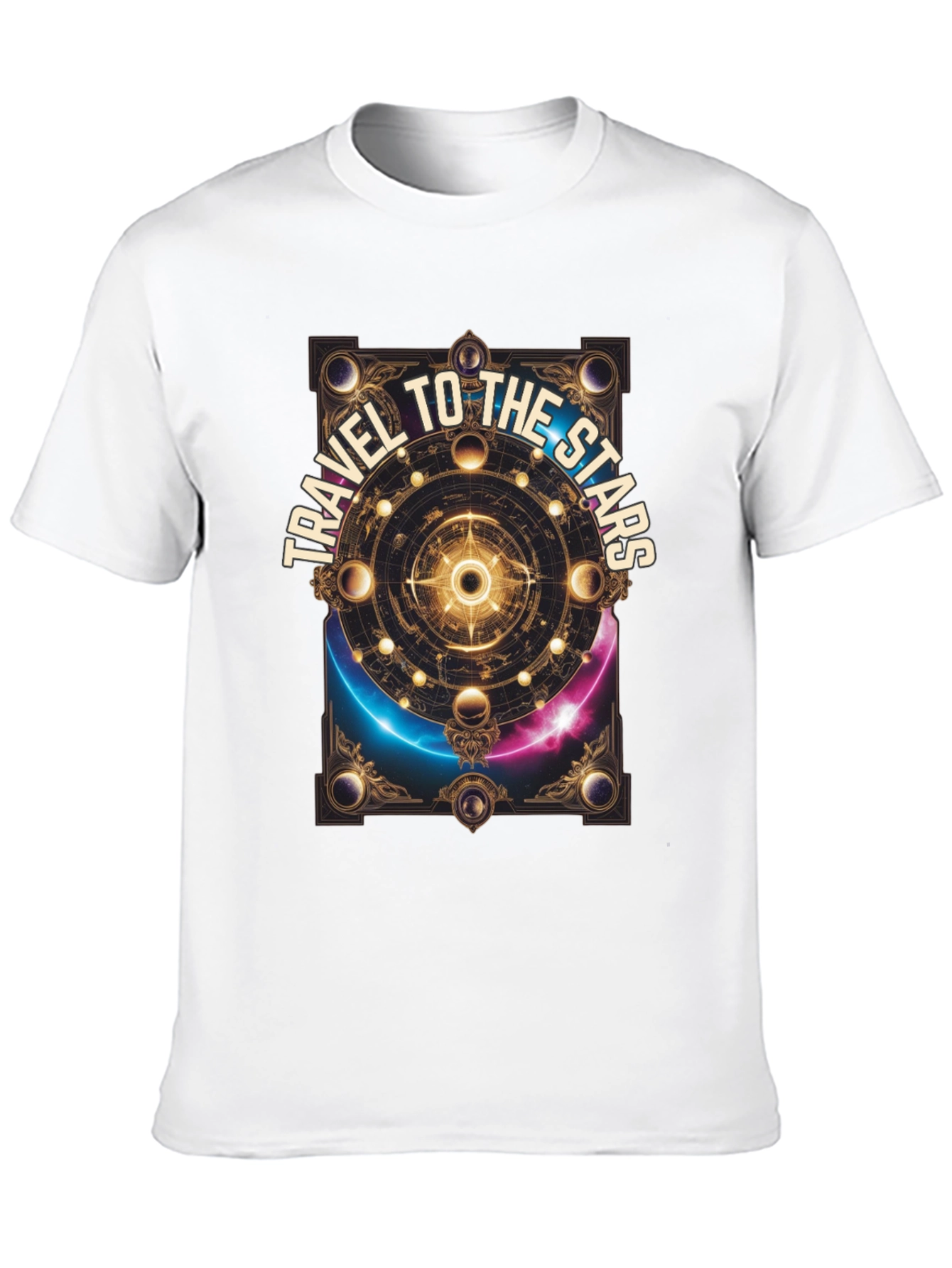 Travel To The Stars Graphic T-Shirt - Celestial Design