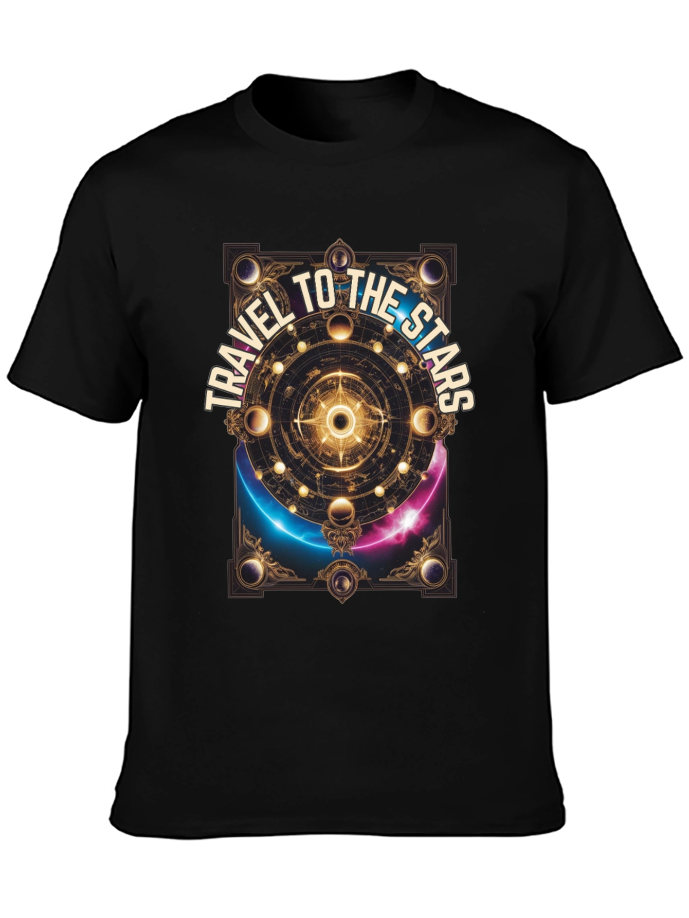 Travel To The Stars Graphic T-Shirt - Celestial Design