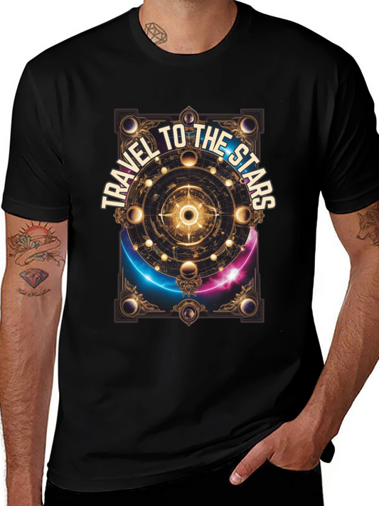 Travel To The Stars Graphic T-Shirt - Celestial Design