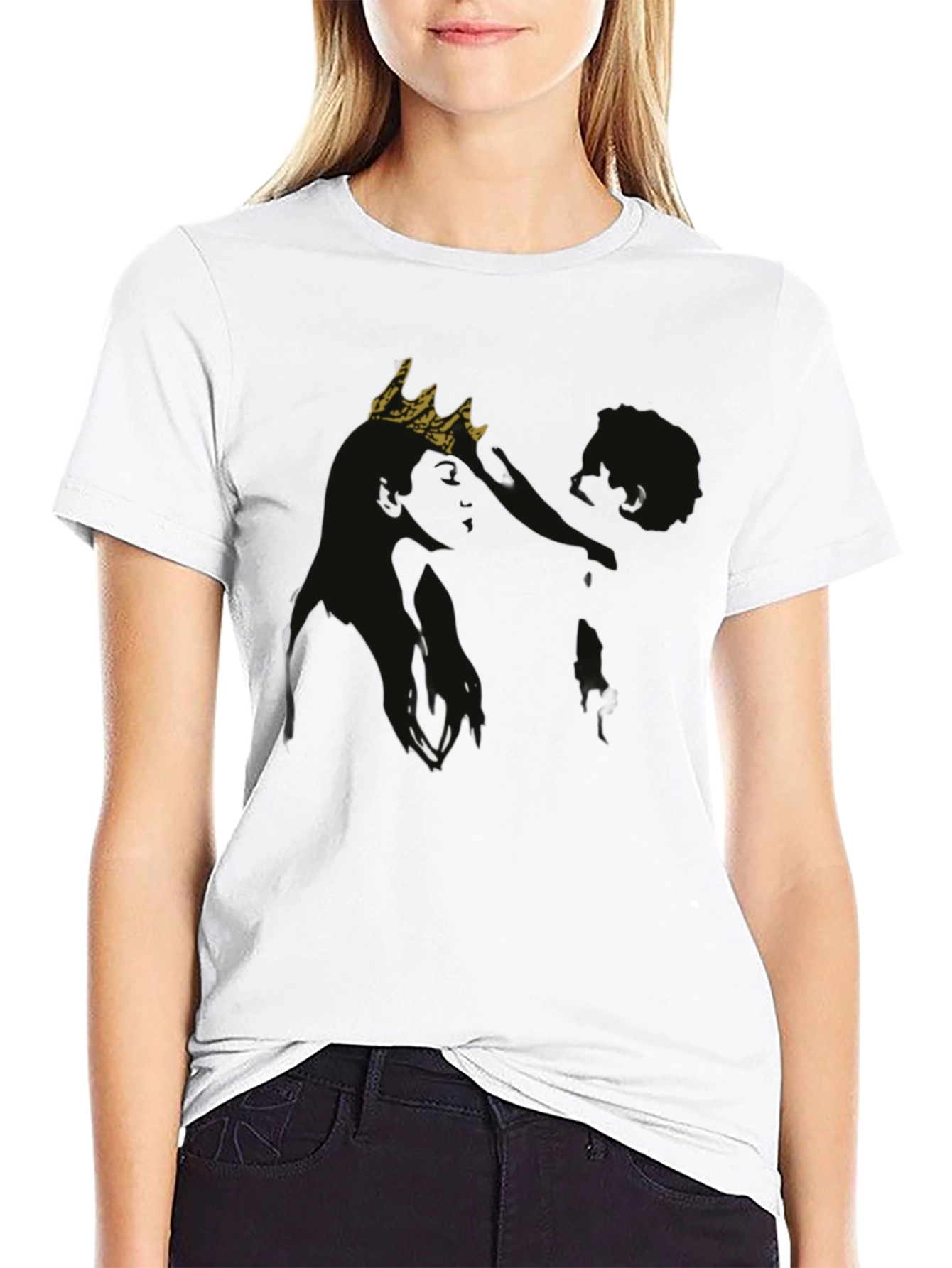 King Graphic Tee - Black Cotton T-Shirt