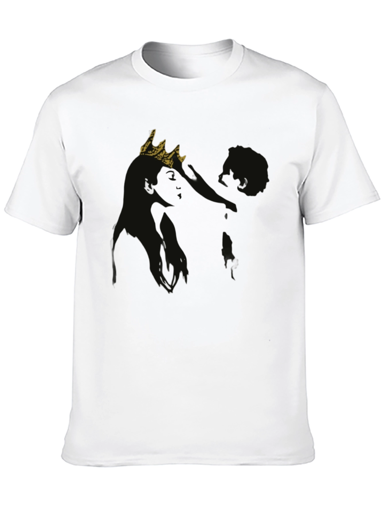 King Graphic Tee - Black Cotton T-Shirt