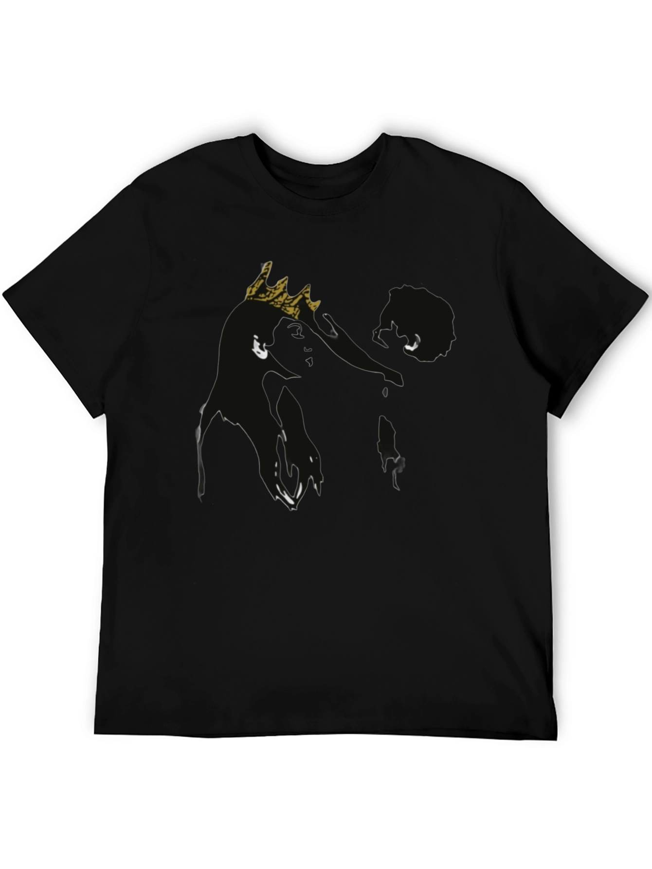 King Graphic Tee - Black Cotton T-Shirt