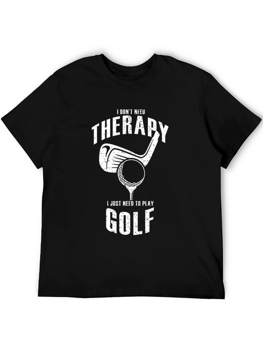 Golf Therapy T-Shirt - Play More Worry Less