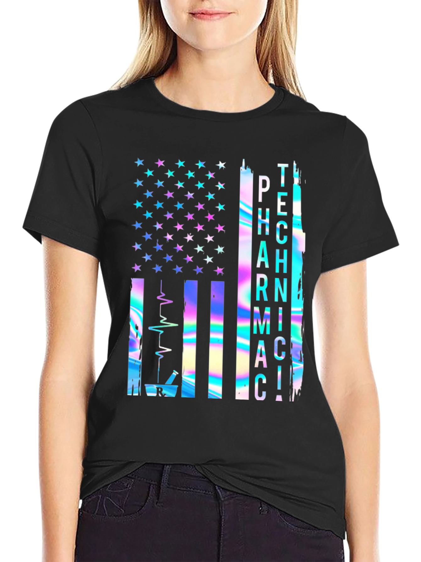 Pharmacy Technician Flag T-Shirt