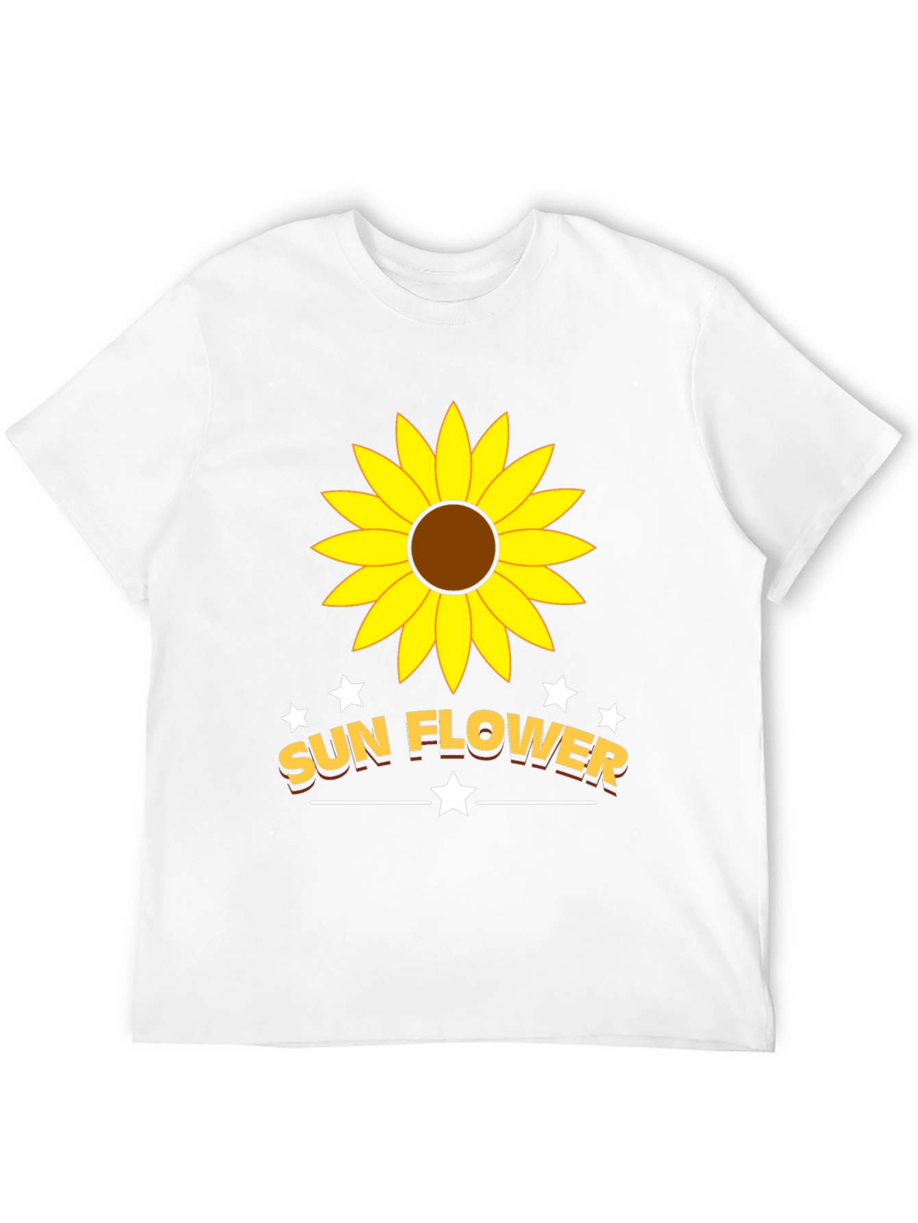 Sunflower Graphic Tee - Trendy Unisex Black T-Shirt