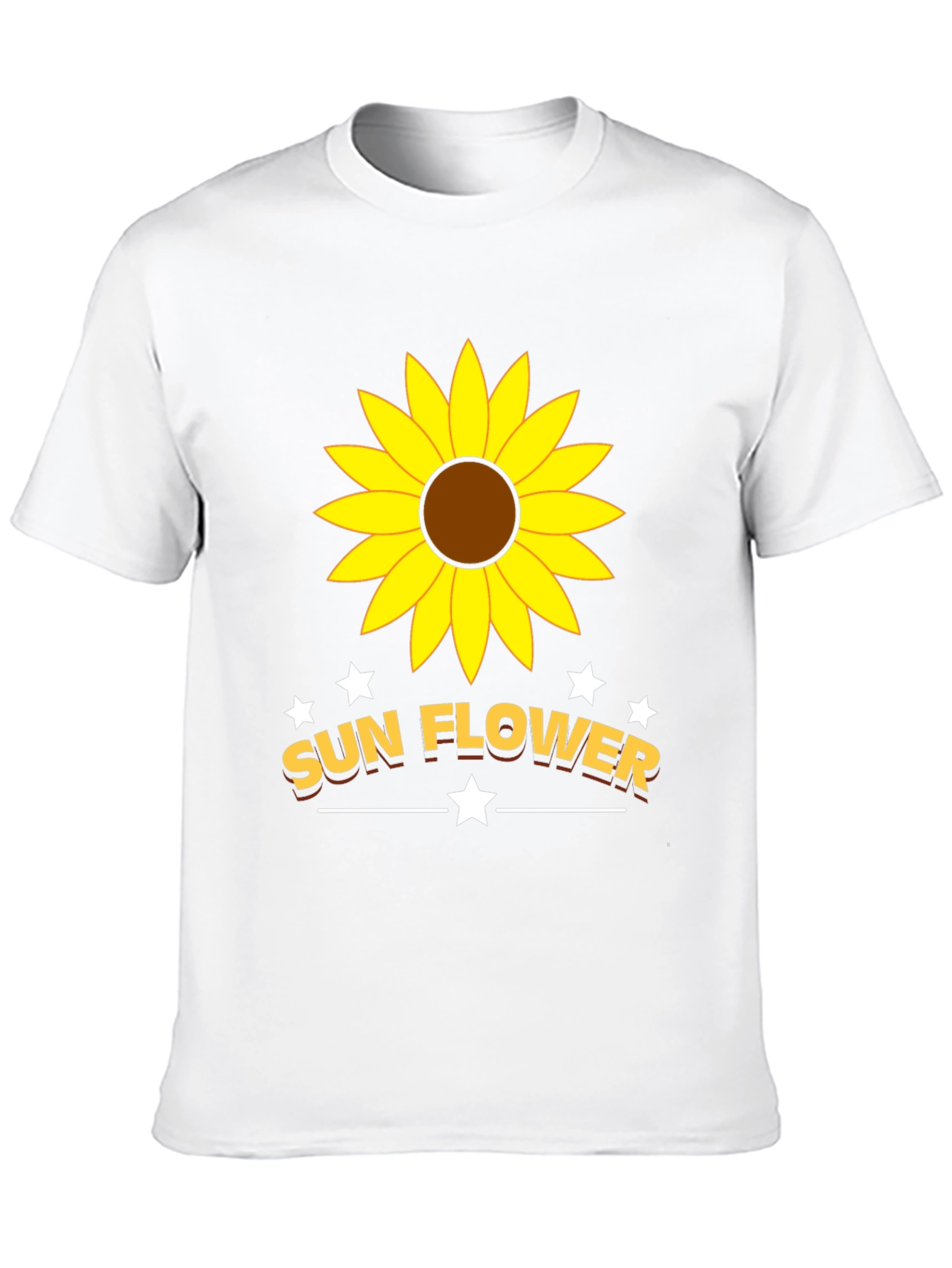 Sunflower Graphic Tee - Trendy Unisex Black T-Shirt