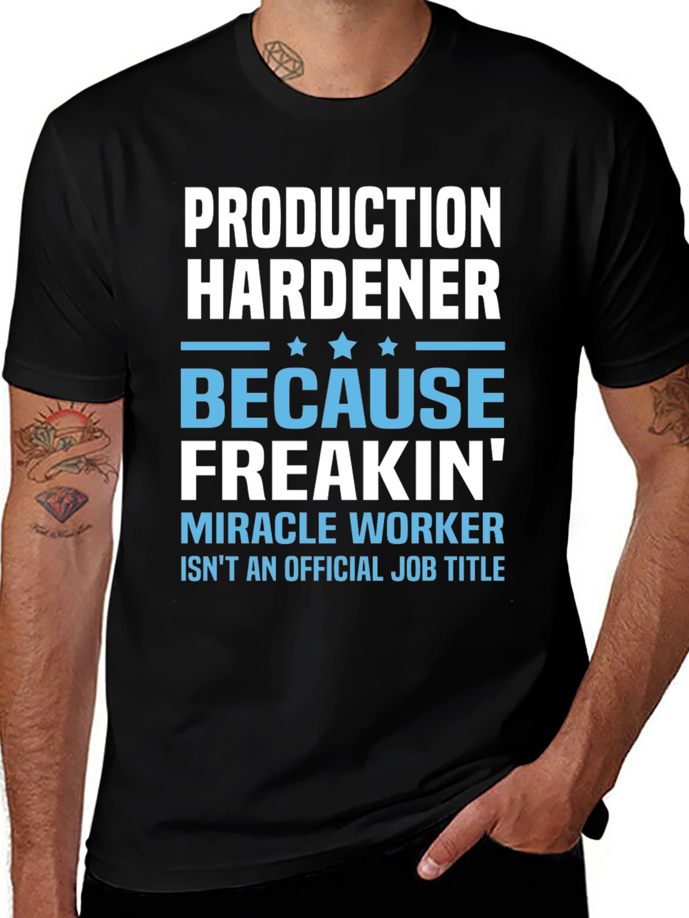 Production Hardener Funny Job Title T-Shirt