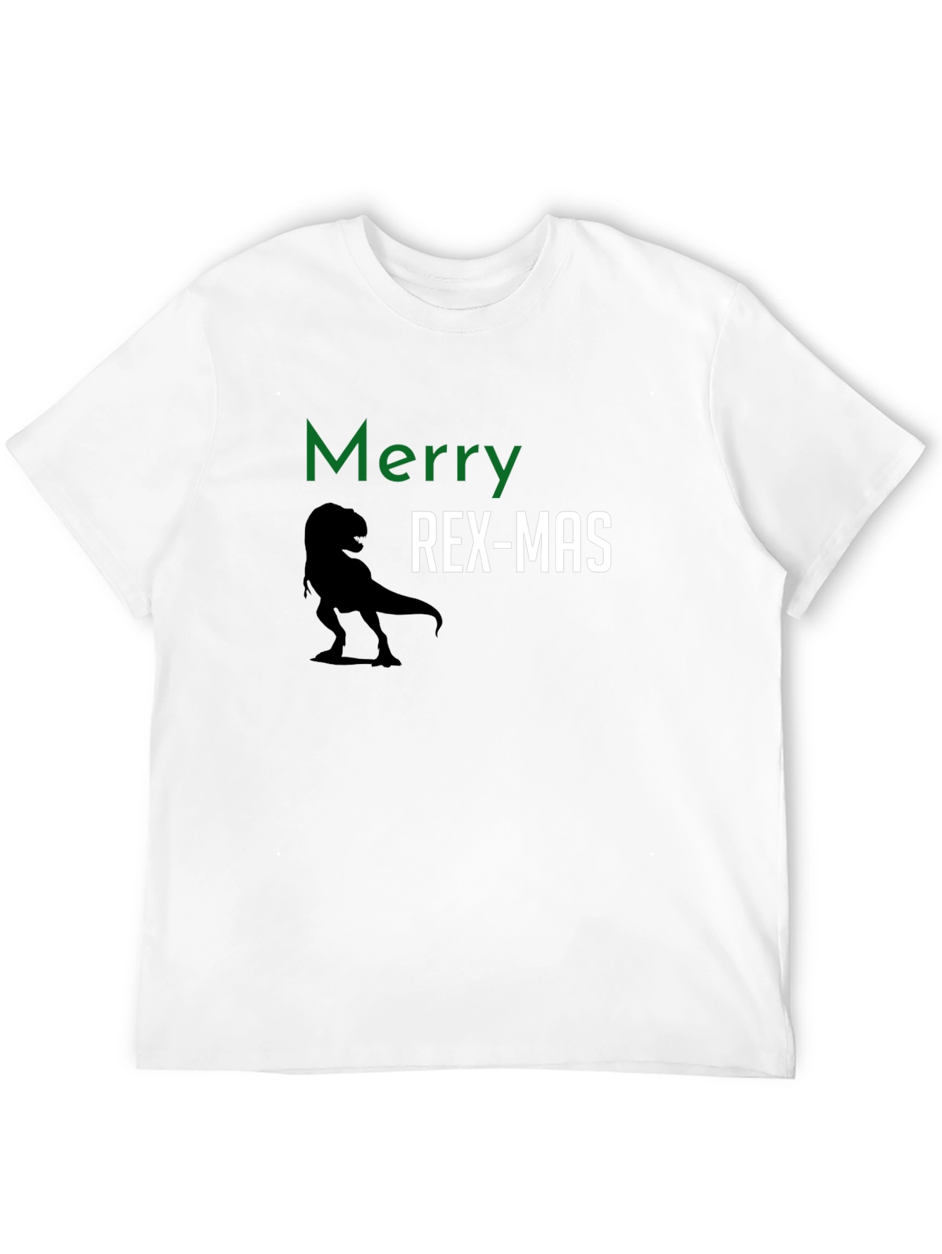 Merry Rex-Mas Dinosaur Christmas Graphic Tee