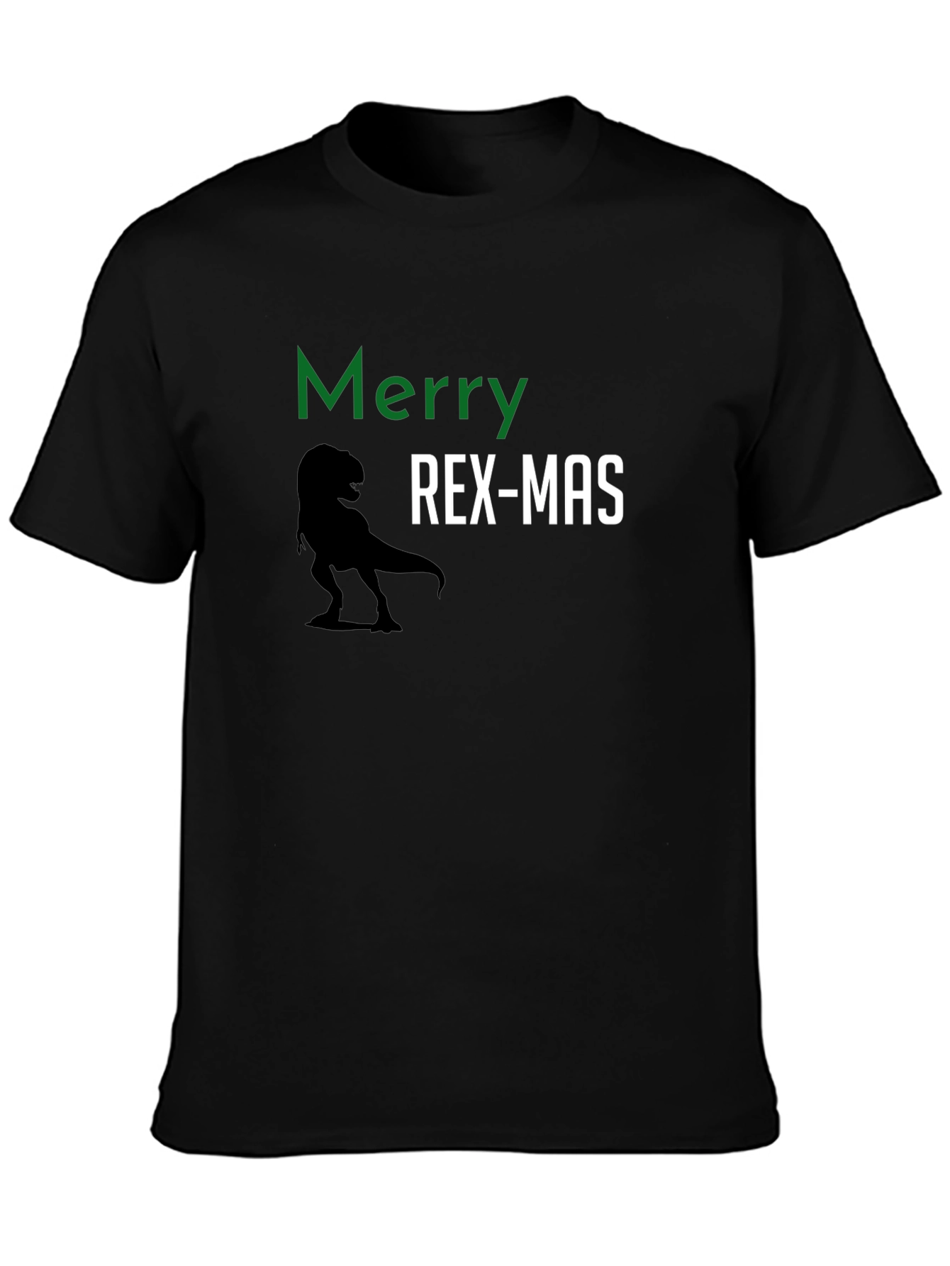 Merry Rex-Mas Dinosaur Christmas Graphic Tee