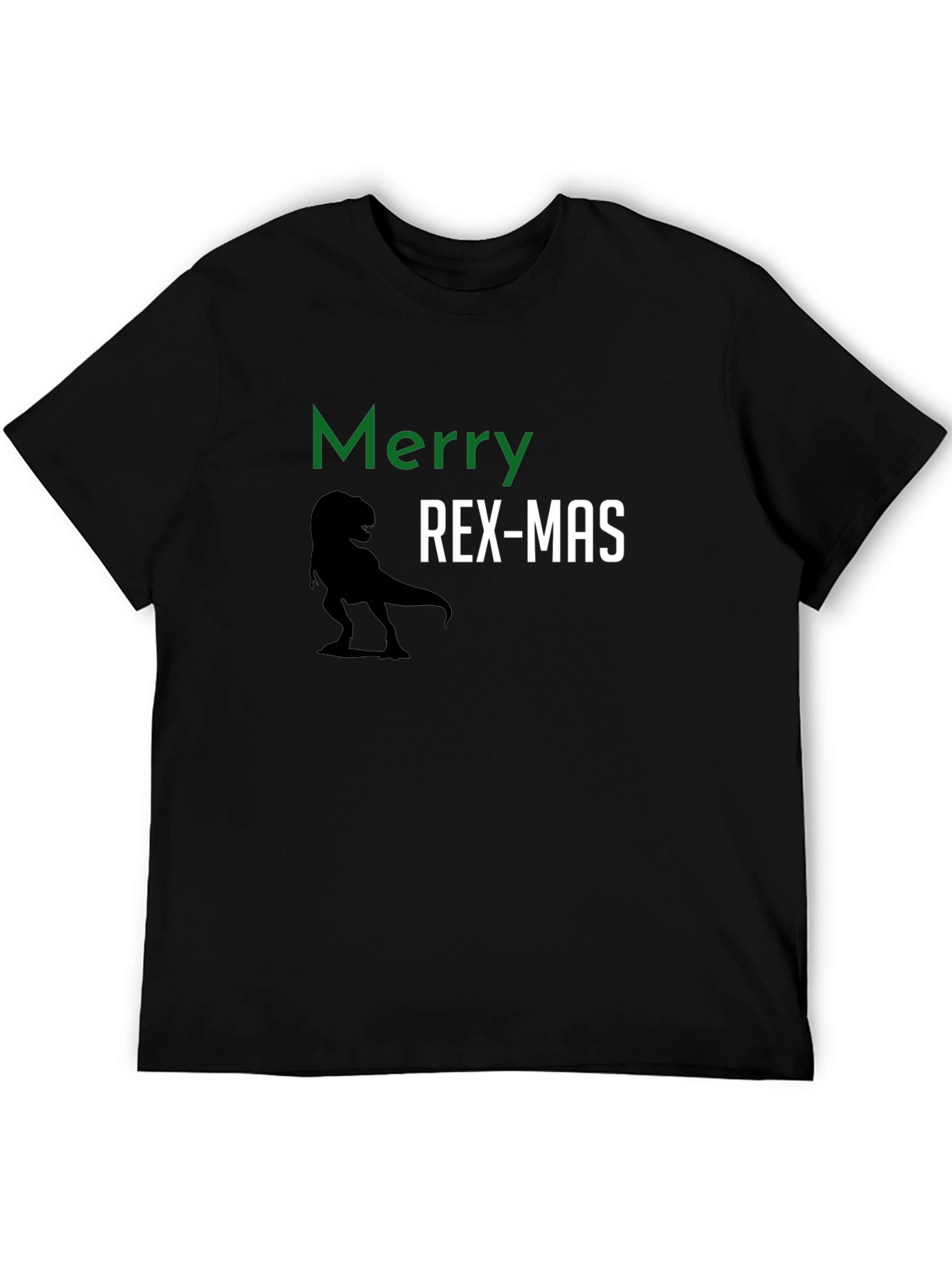 Merry Rex-Mas Dinosaur Christmas Graphic Tee