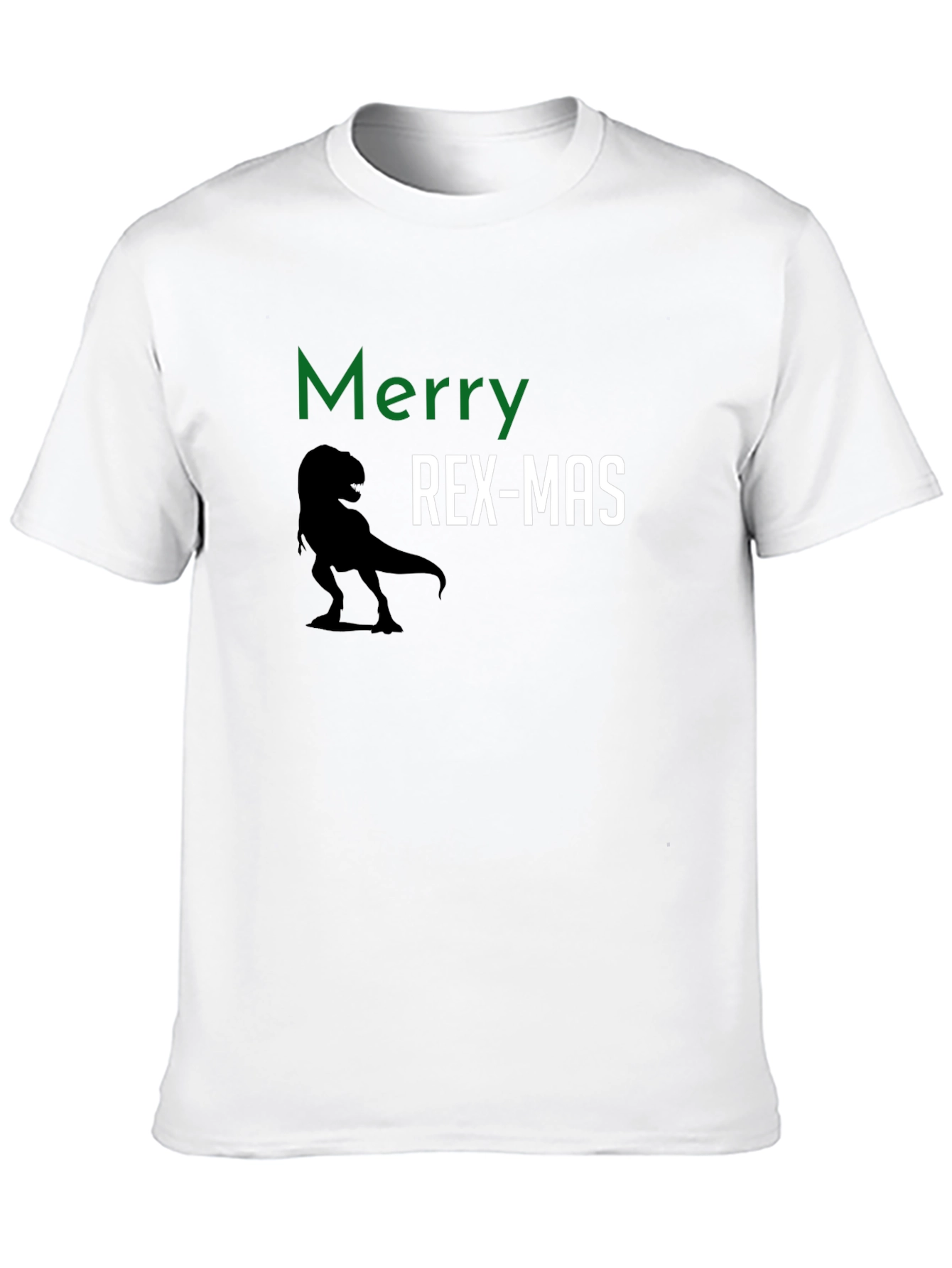 Merry Rex-Mas Dinosaur Christmas Graphic Tee