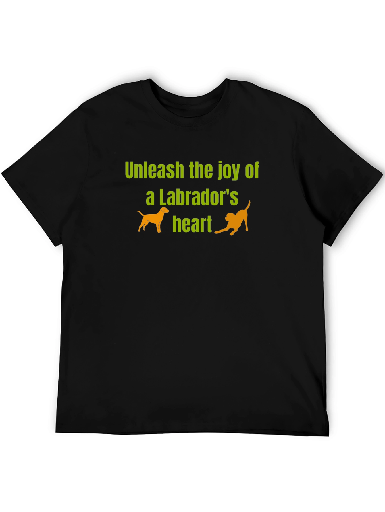 Labrador Joy Black T-Shirt - Unleash the Heart!